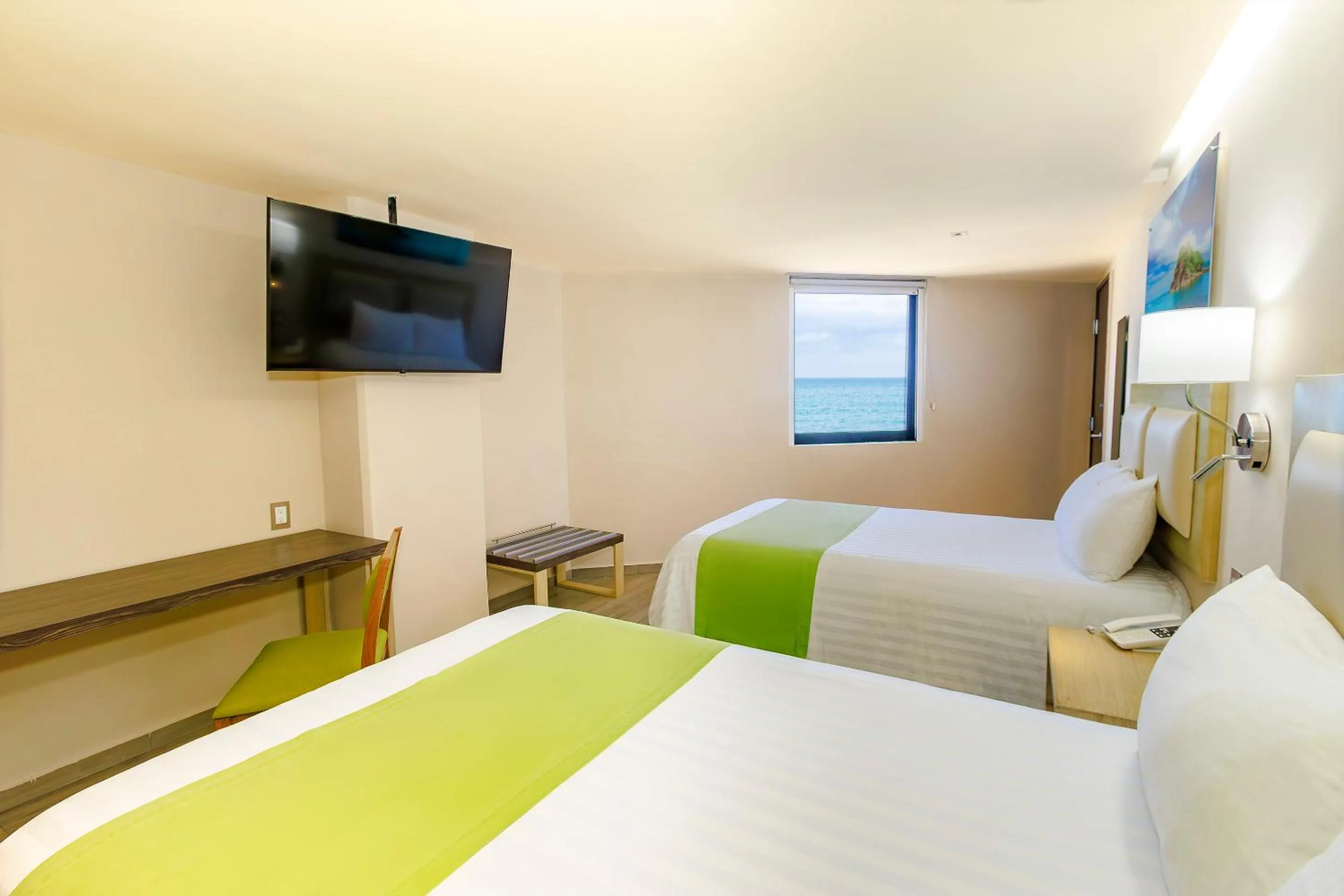 Bedroom, Bed in Collection O Hotel Paris FC, Veracruz