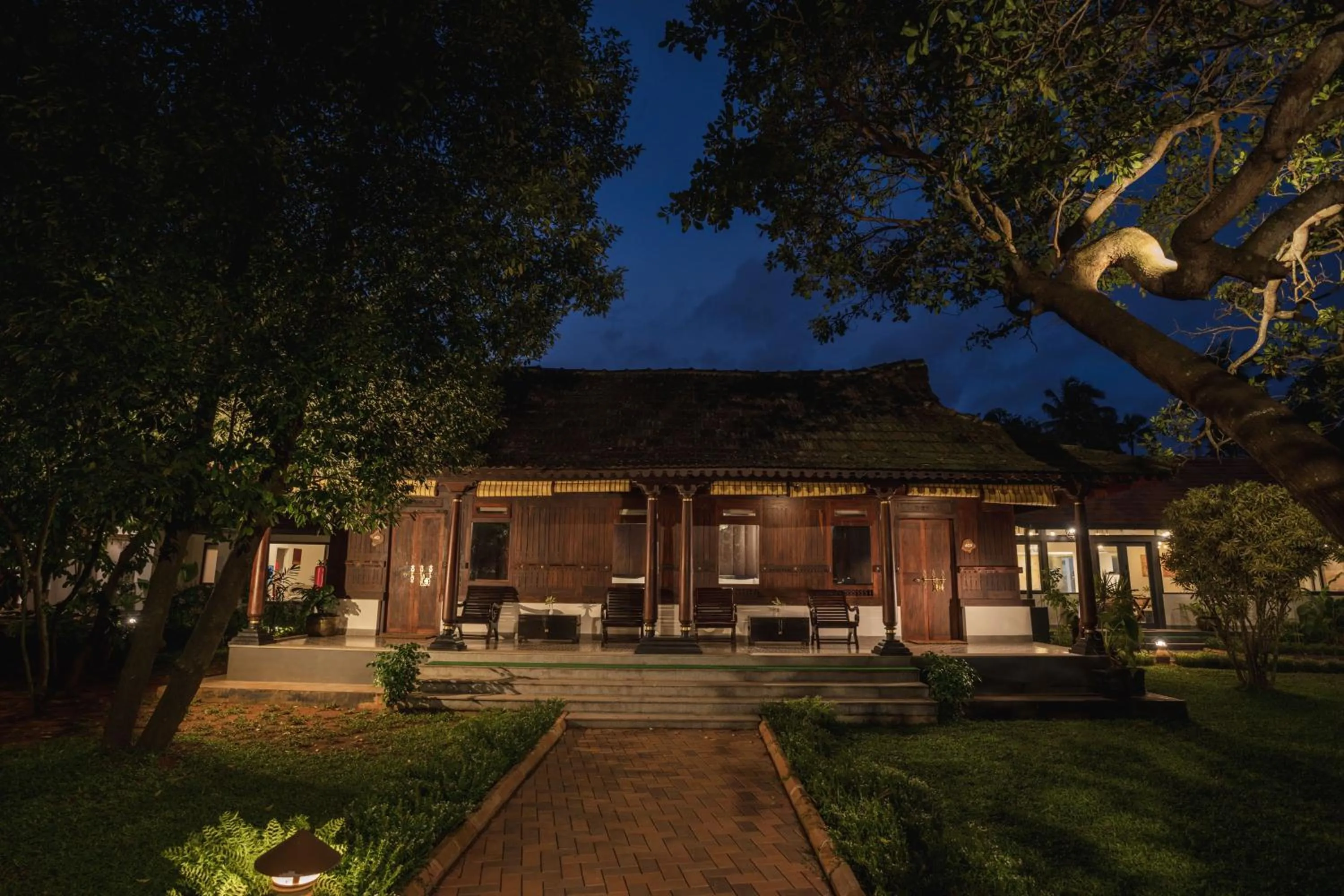 Facade/entrance in Vedic Village Retreat Kodungallur