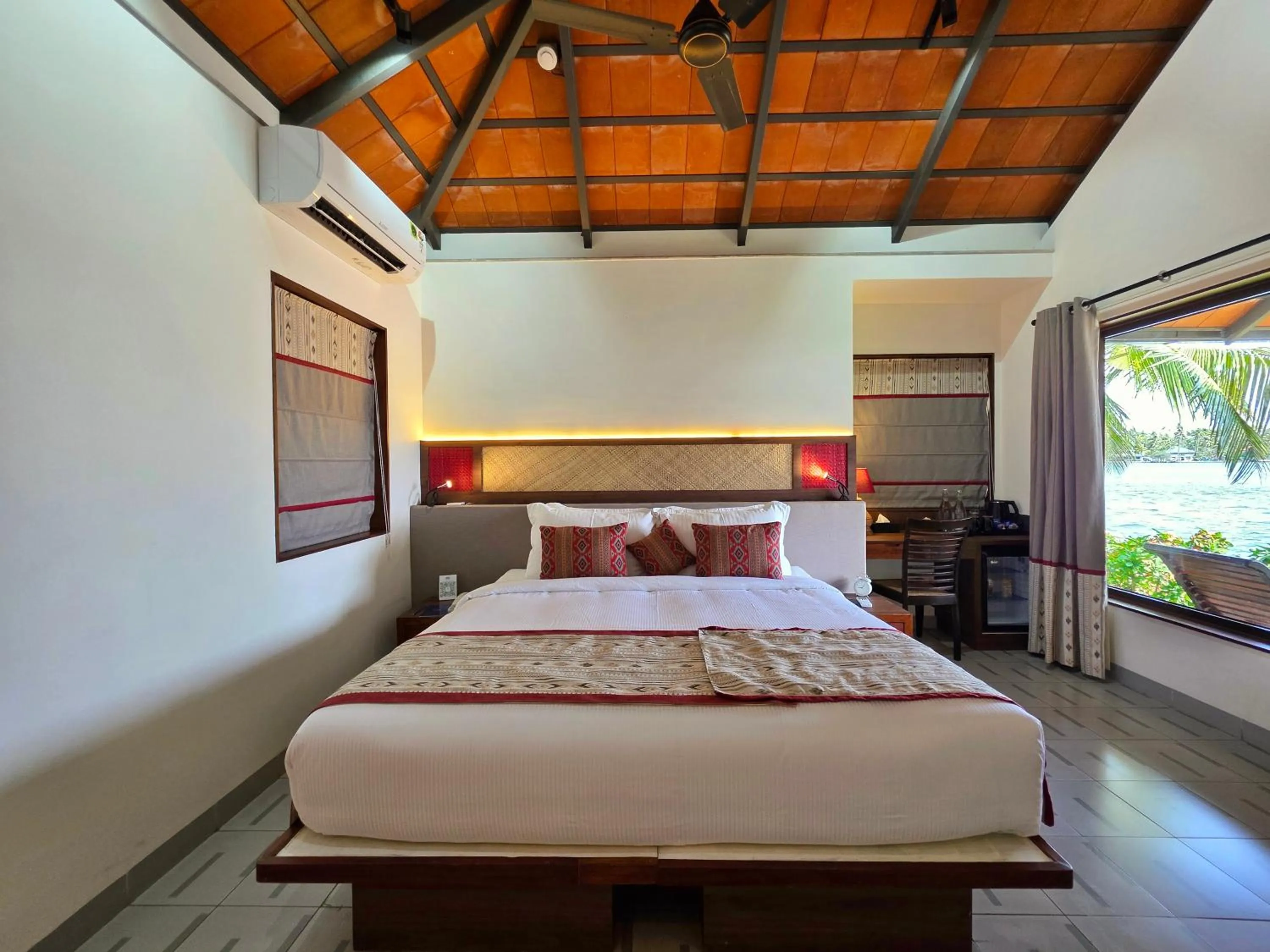 Bed in Vedic Village Retreat Kodungallur