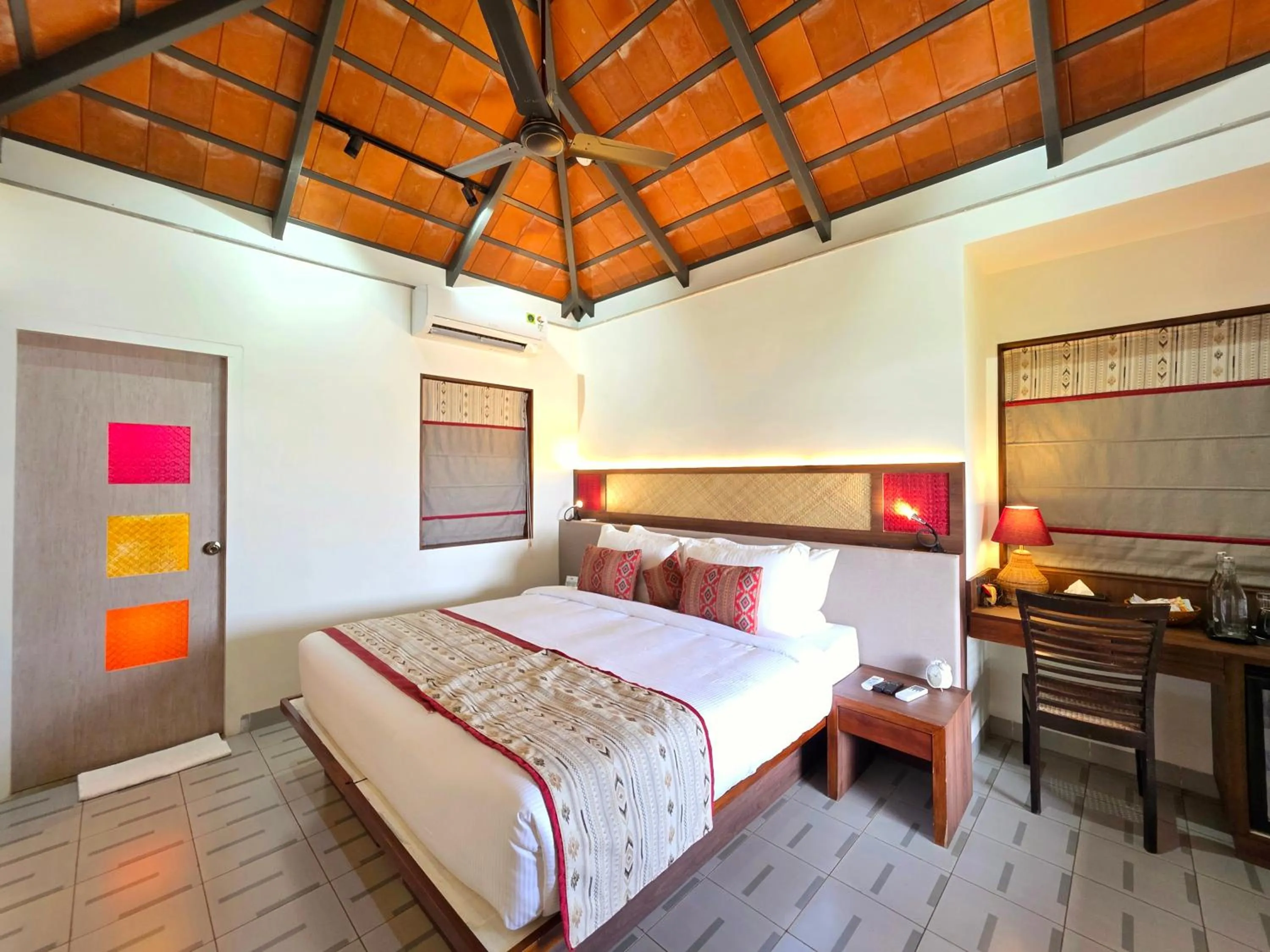 Bed in Vedic Village Retreat Kodungallur