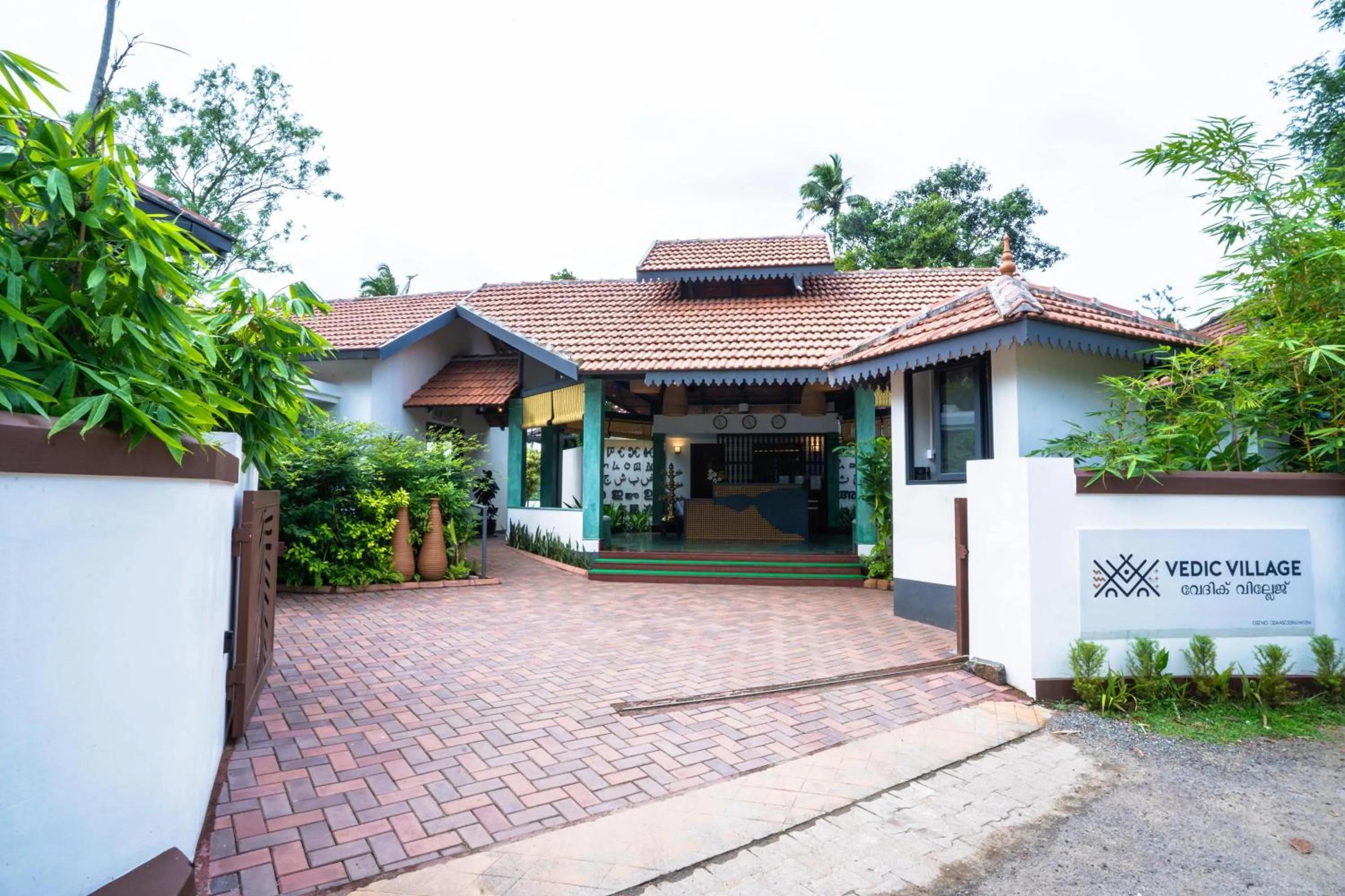 Facade/entrance in Vedic Village Retreat Kodungallur