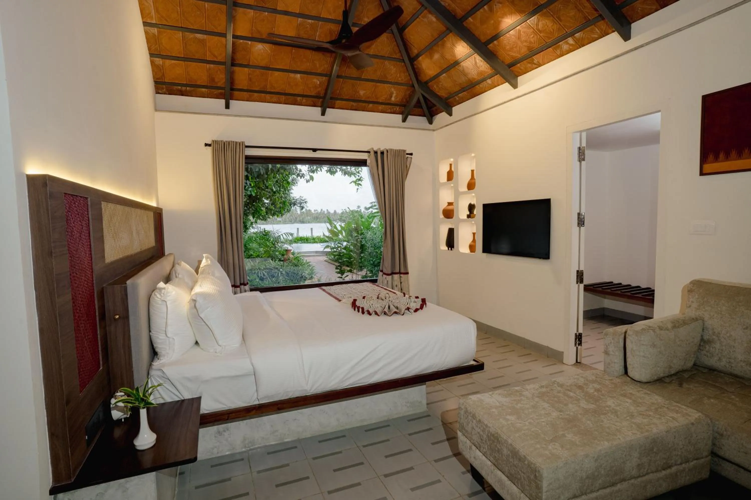 Bedroom, Bed in Vedic Village Retreat Kodungallur