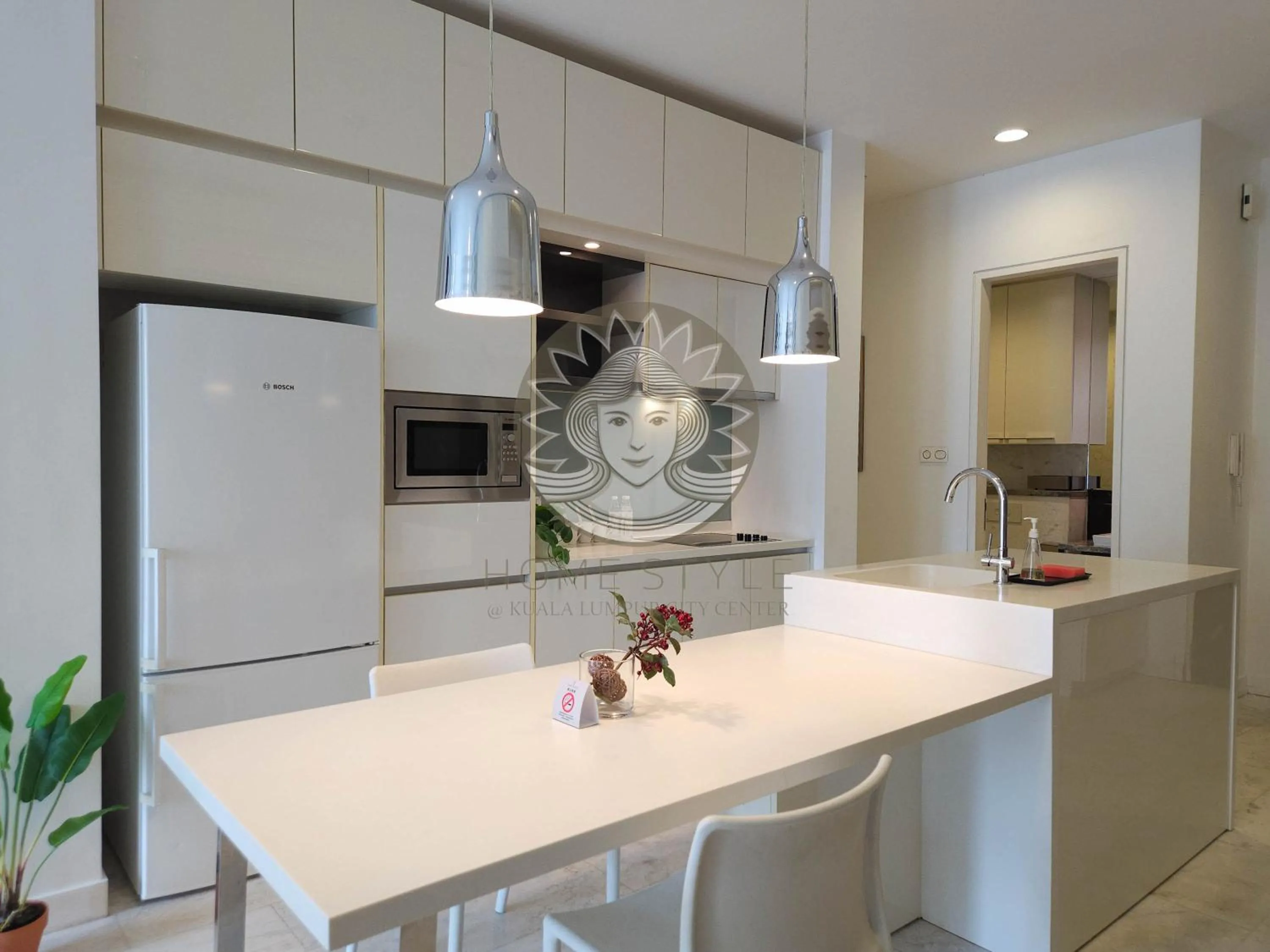 Kitchen or kitchenette in HOME STYLE at Platinum Suites KLCC Twin Towers