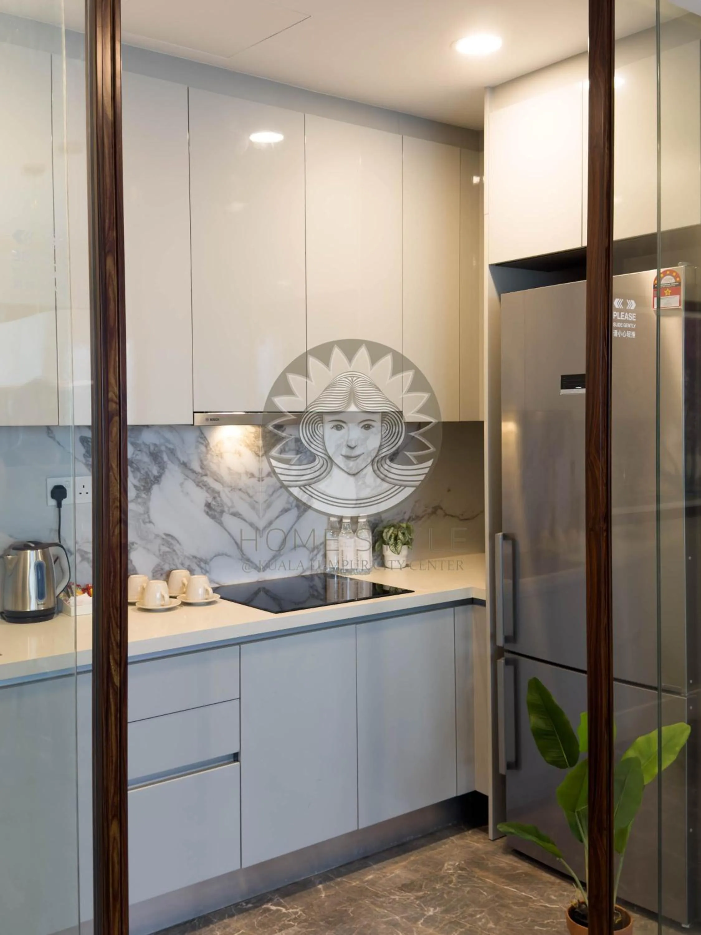 Kitchen or kitchenette in HOME STYLE at Platinum Suites 2 KLCC Twin Towers