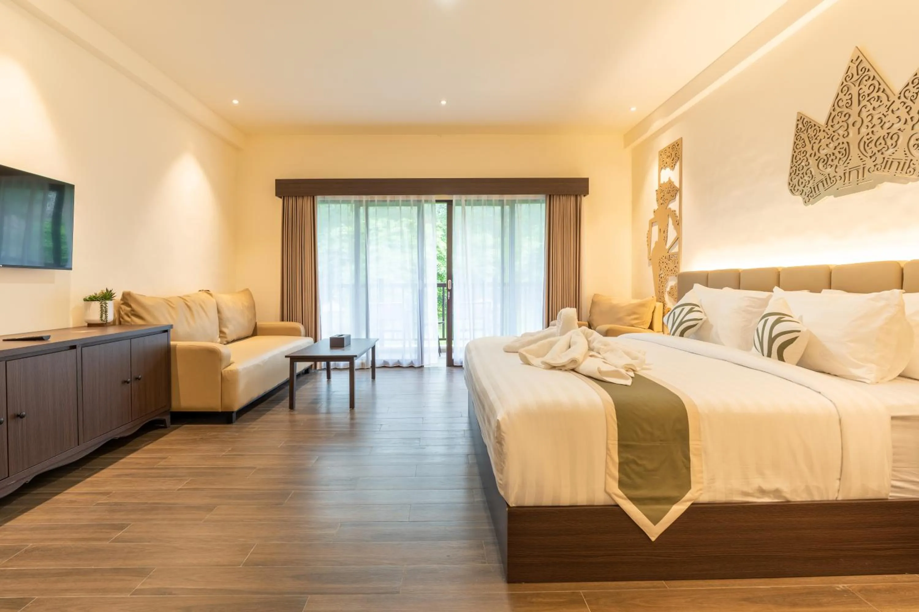 Bed in The Omala Resort Tretes