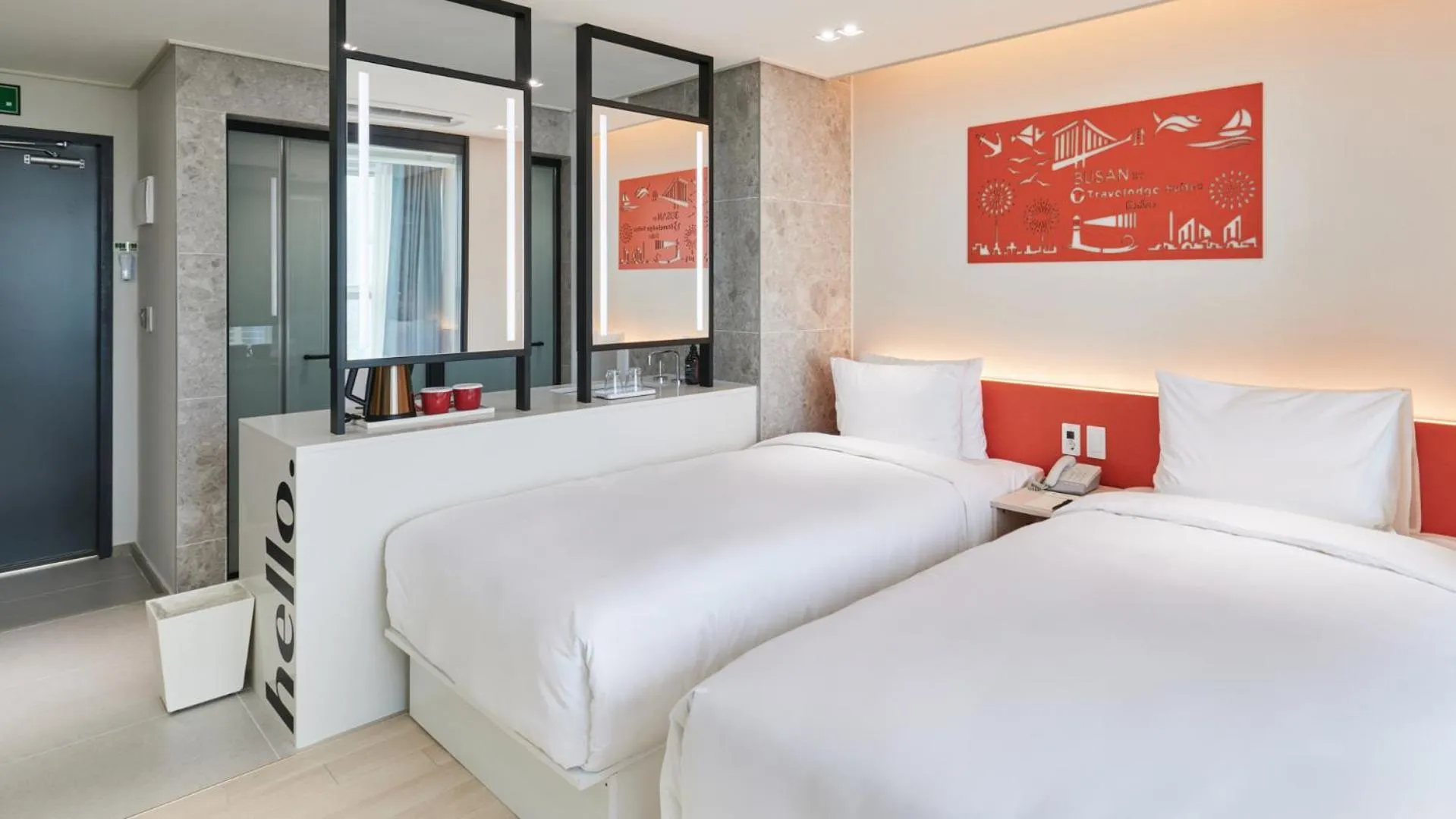 Bed in Travelodge Suites Busan Centum