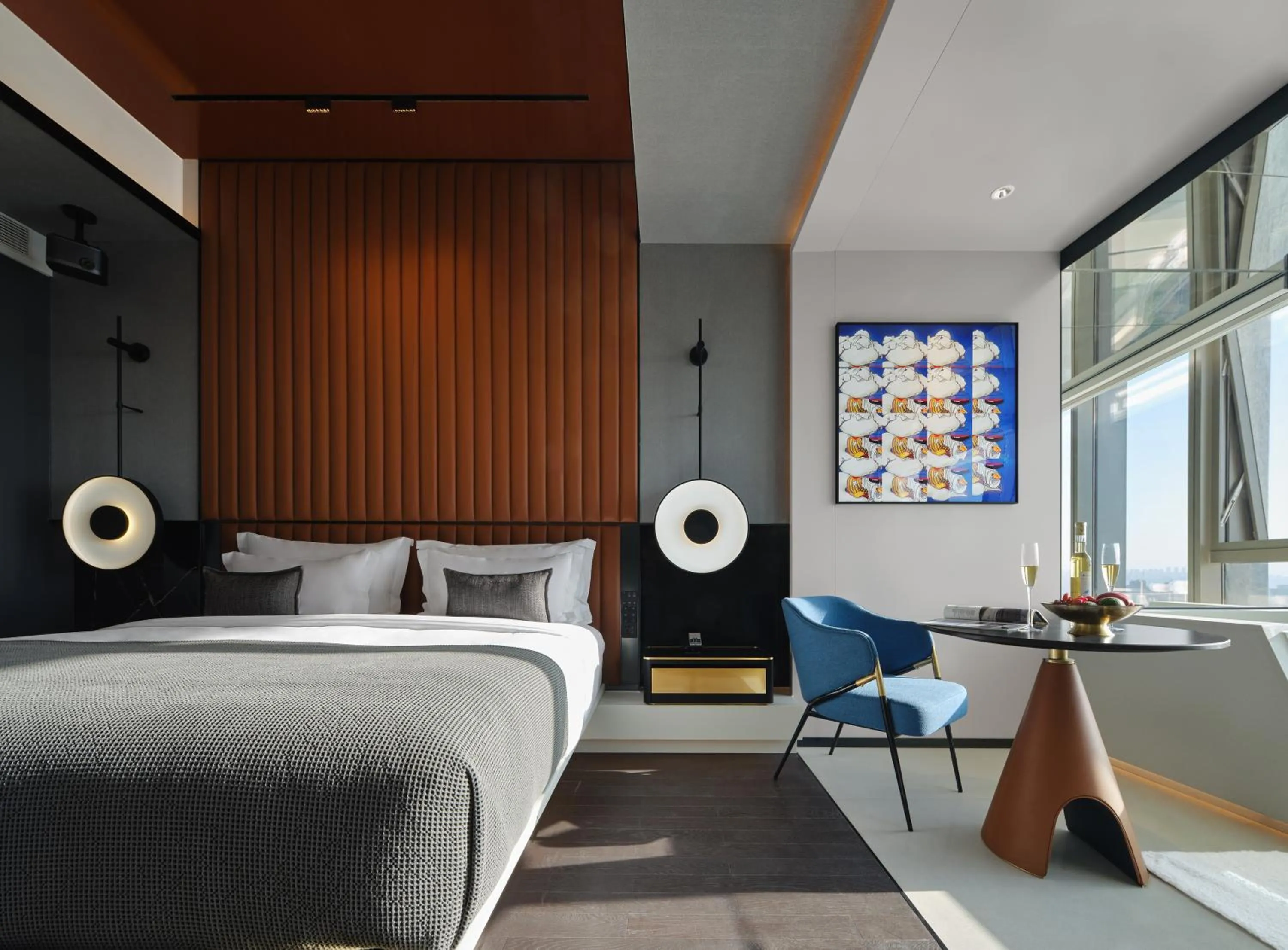 Bed in ISEYA Panoramic Hotel Chongqing Jiefangbei Raffles Plaza