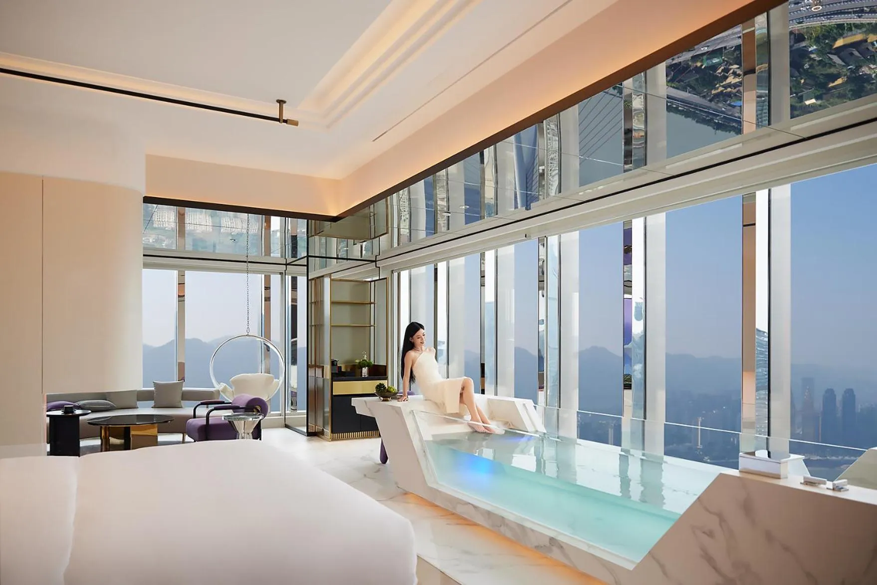 Hot Tub in ISEYA Panoramic Hotel Chongqing Jiefangbei Raffles Plaza