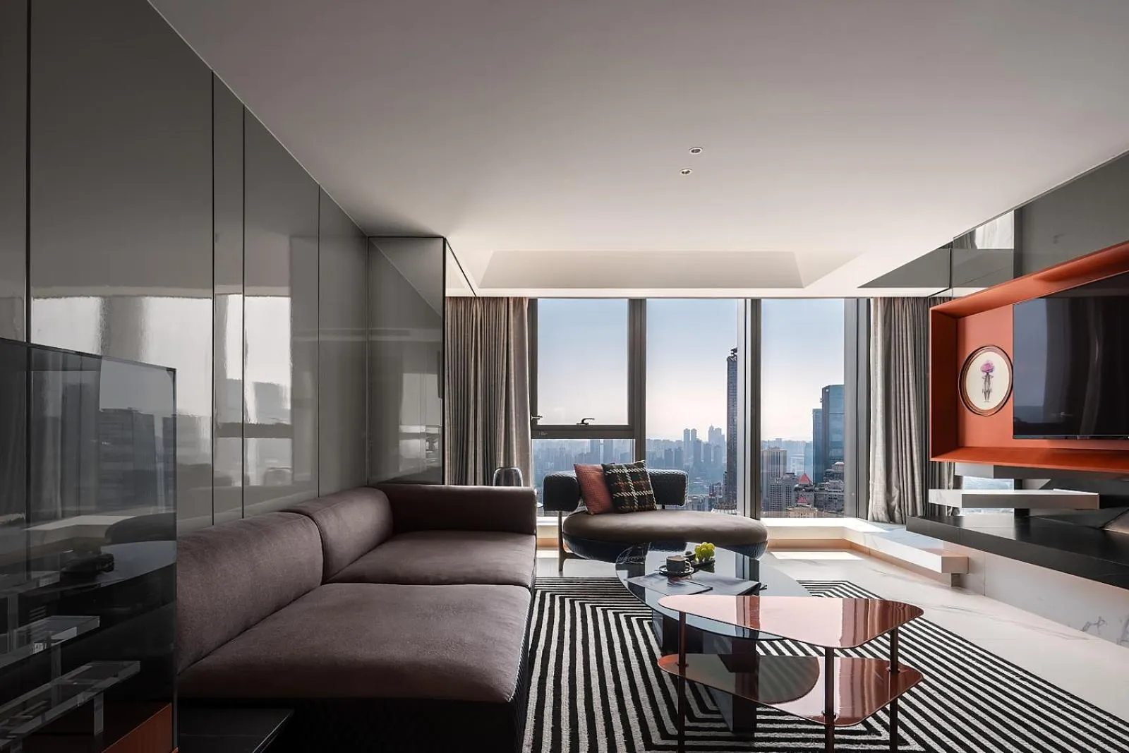 Living room in ISEYA Panoramic Hotel Chongqing Jiefangbei Raffles Plaza