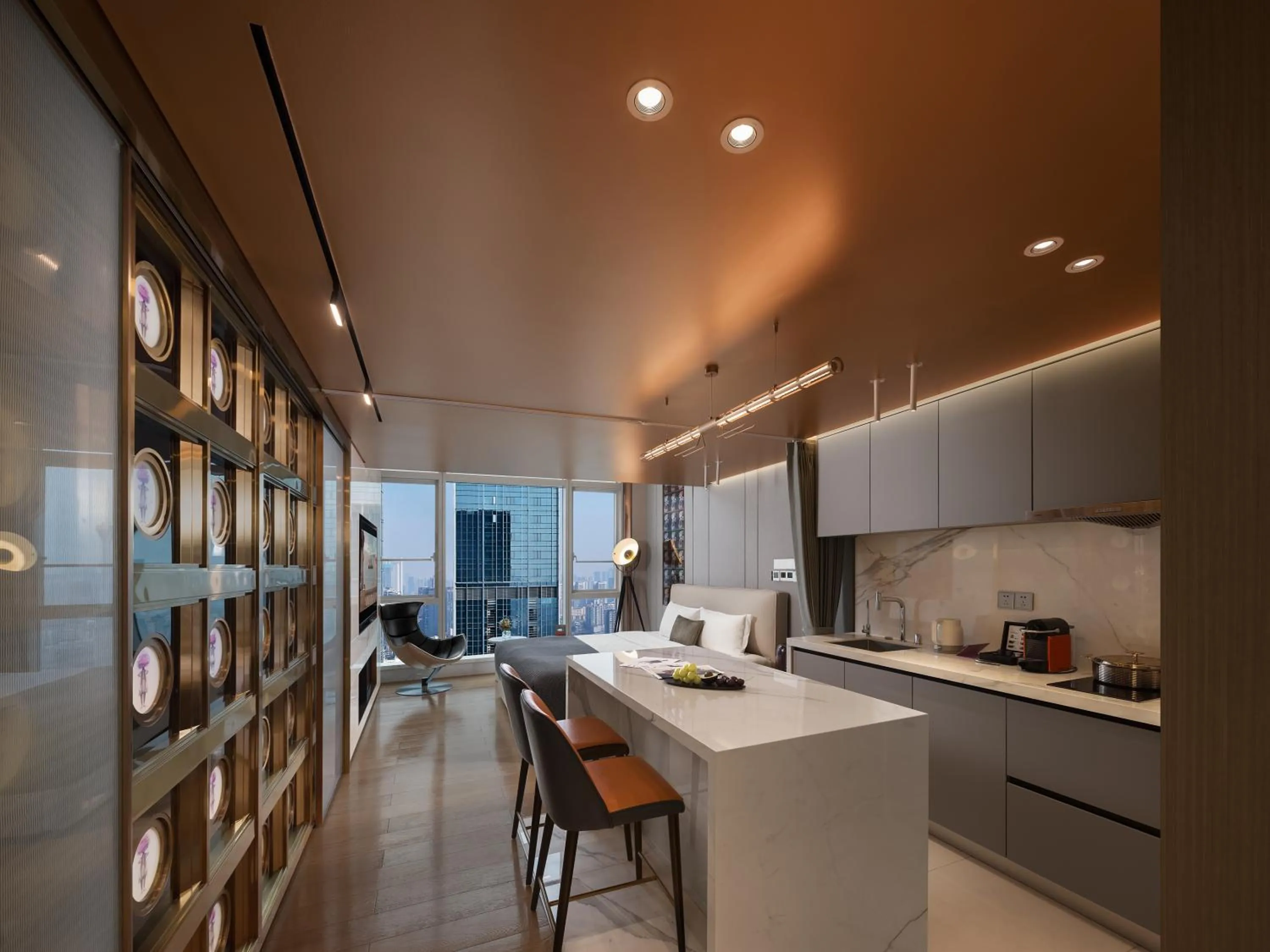 Dining area in ISEYA Serviced Apart-ment Chengdu Taikoo Li Flagship