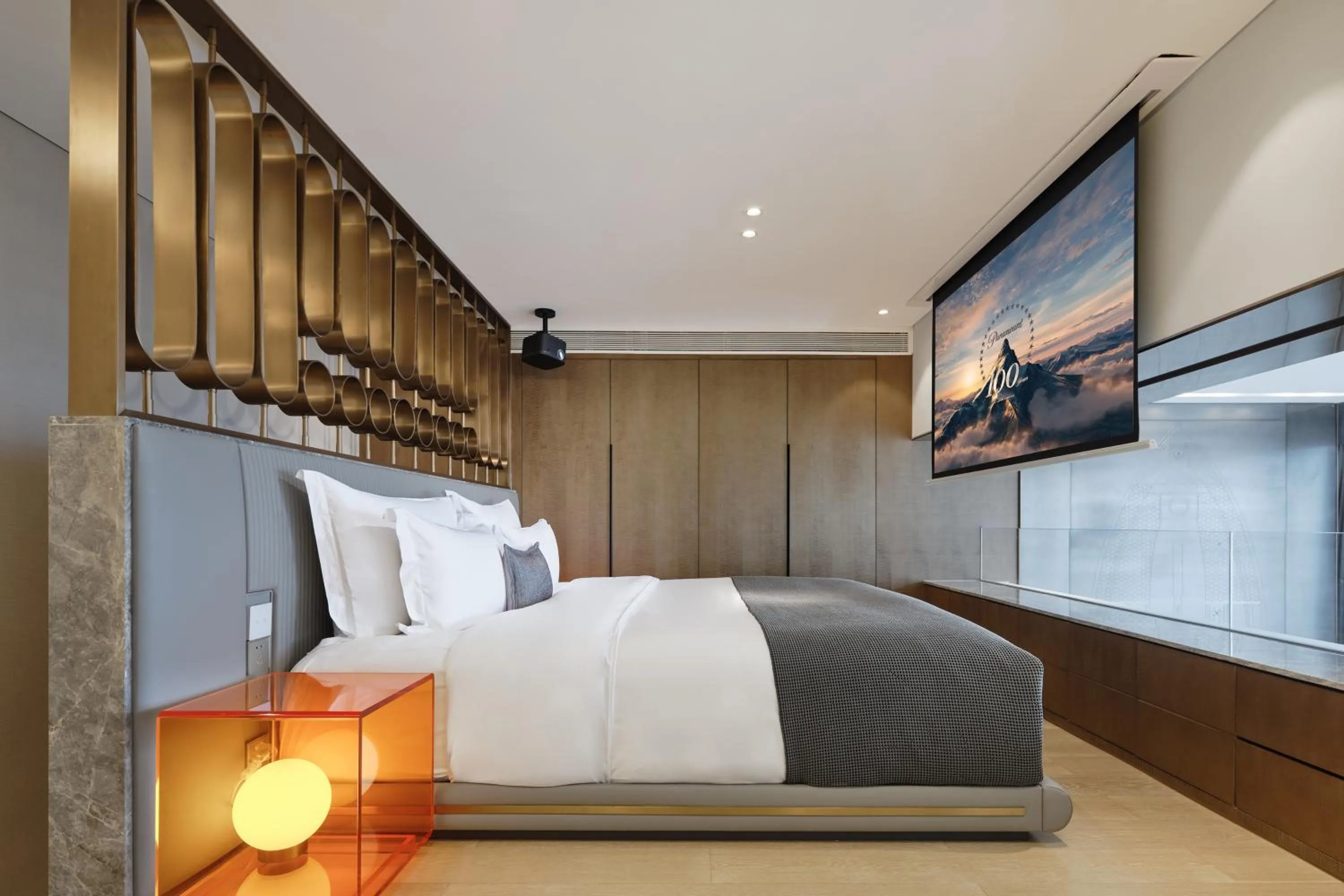 Bed in ISEYA Serviced Apart-ment Chengdu Taikoo Li Flagship