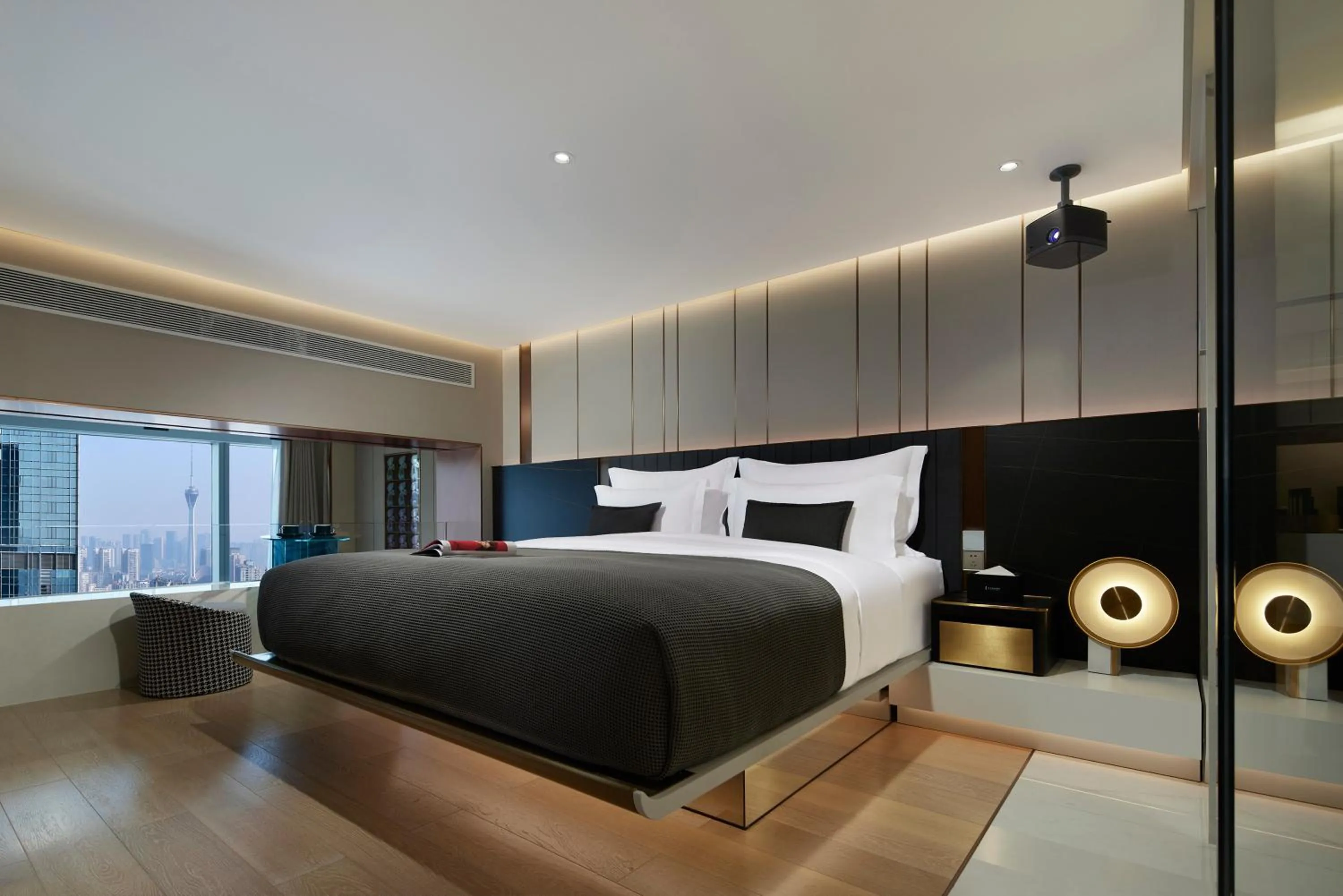 Bed in ISEYA Serviced Apart-ment Chengdu Taikoo Li Flagship