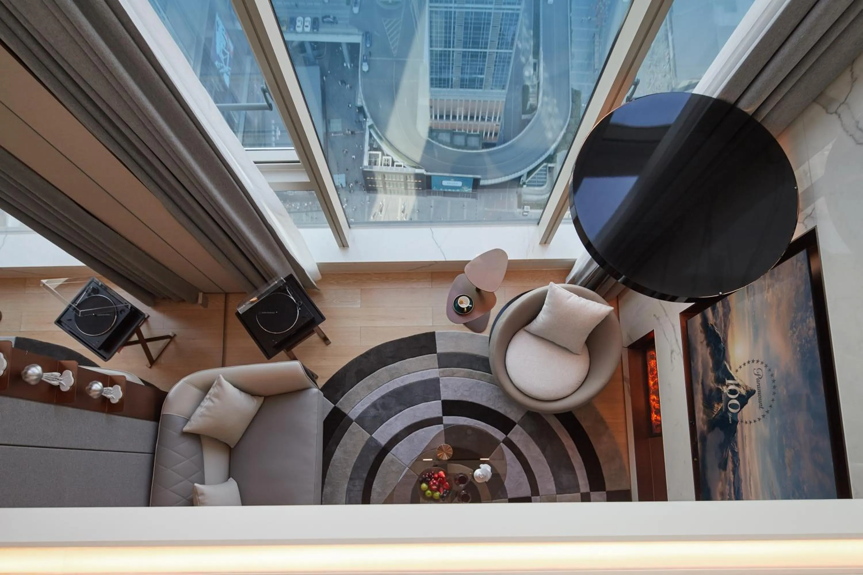 Living room in ISEYA Serviced Apart-ment Chengdu Taikoo Li Flagship