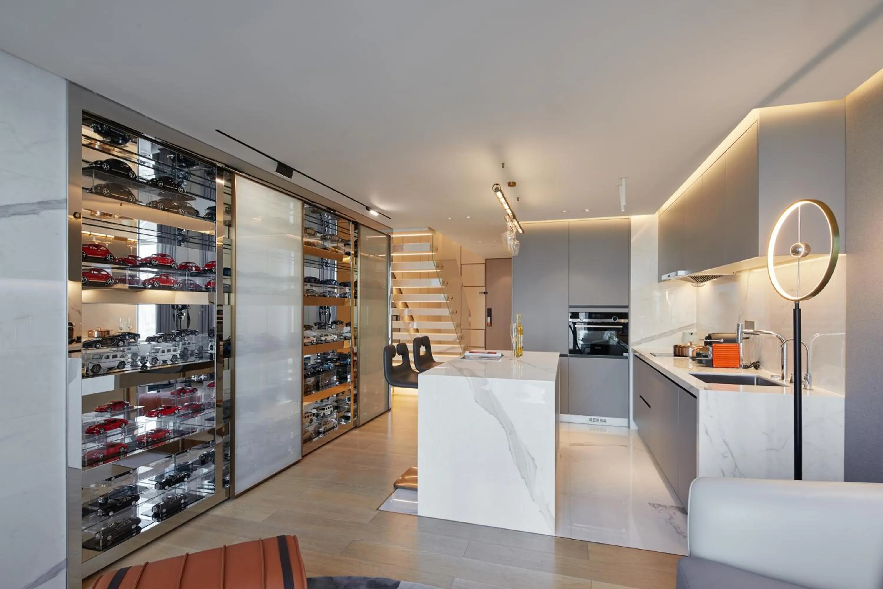 Living room in ISEYA Serviced Apart-ment Chengdu Taikoo Li Flagship