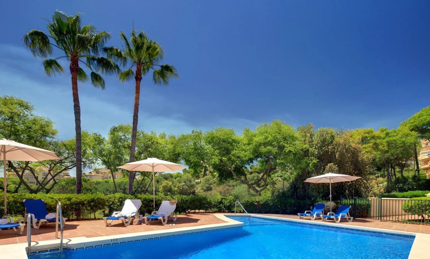 Pool view in Elviria Hills Living