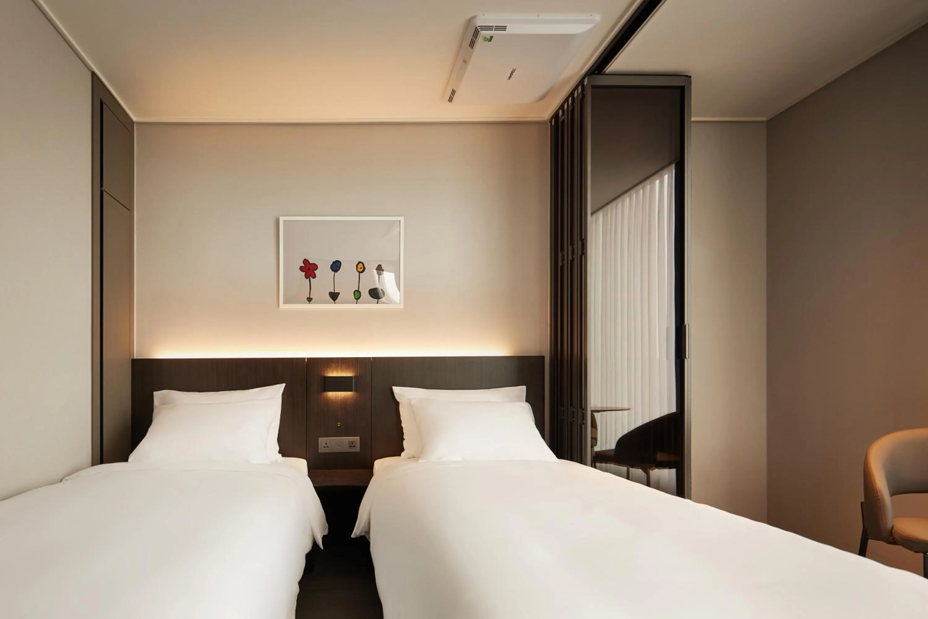 Bedroom, Bed in Homes Stay Myeongdong