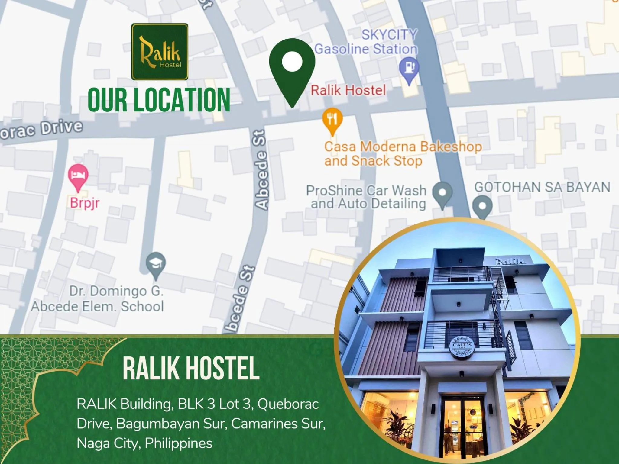 Location in Ralik Hostel