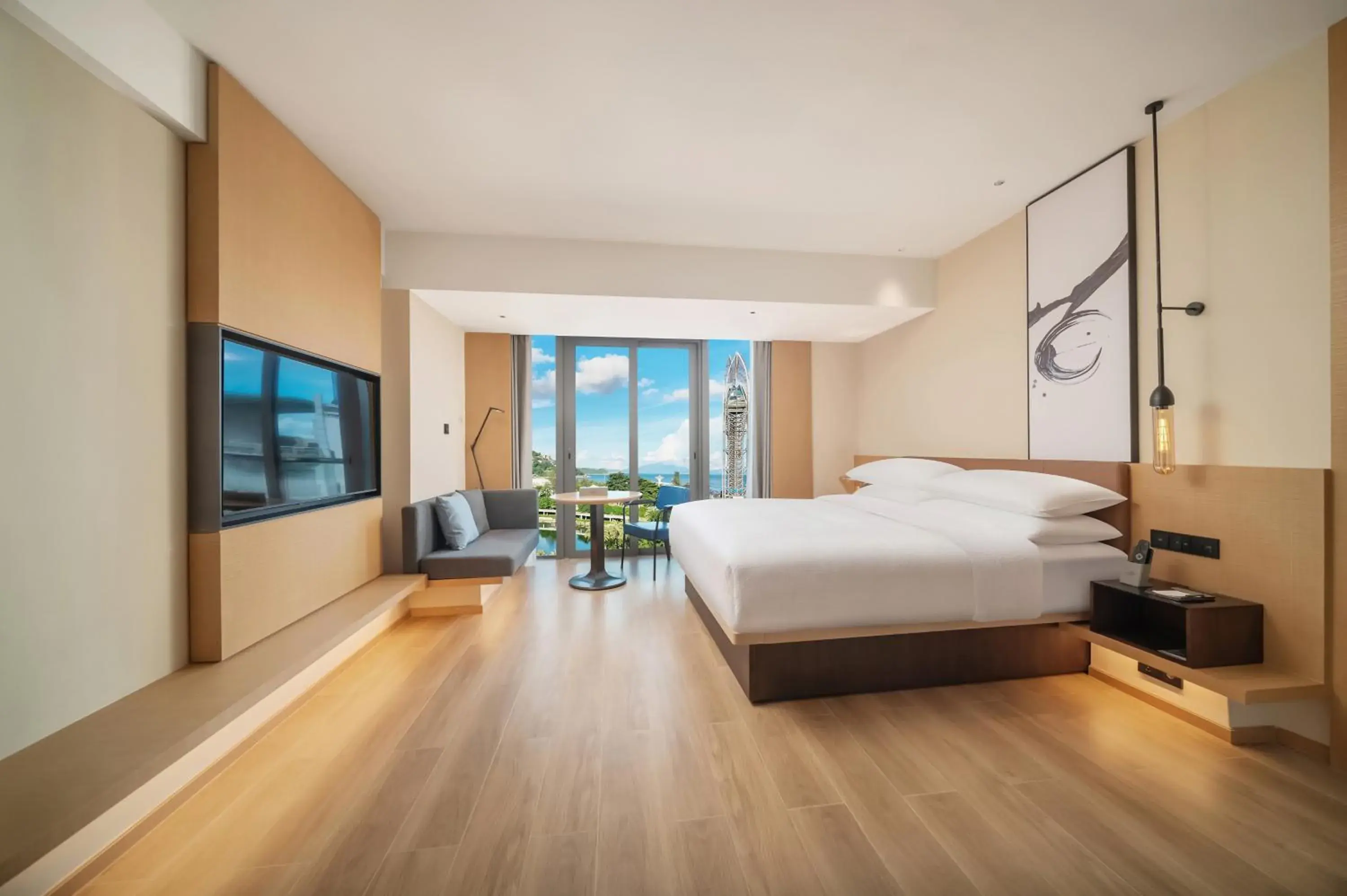 Superior King Room with Ocean View in Fairfield by Marriott Shenzhen Dameisha Superior King Room with Ocean View in Fairfield by Marriott Shenzhen Dameisha