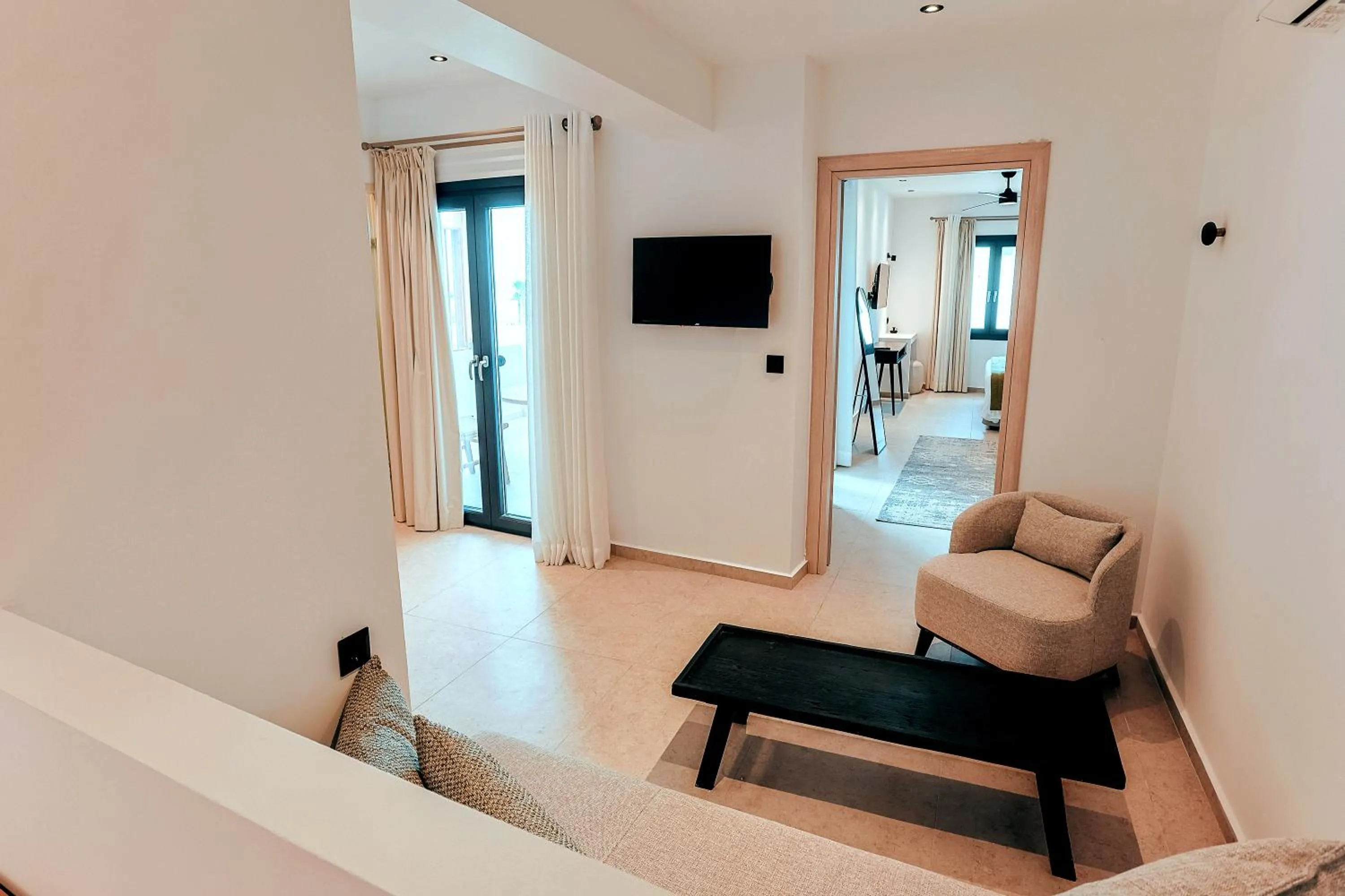 Seating area in La Maltese Boutique Paros