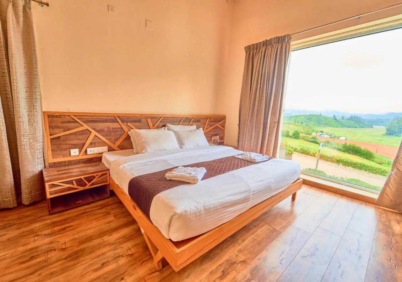 Bed in AJ Gable Clouds Ooty by VOYE HOMES - Serene Stay Near Avalanche Emerald Lake