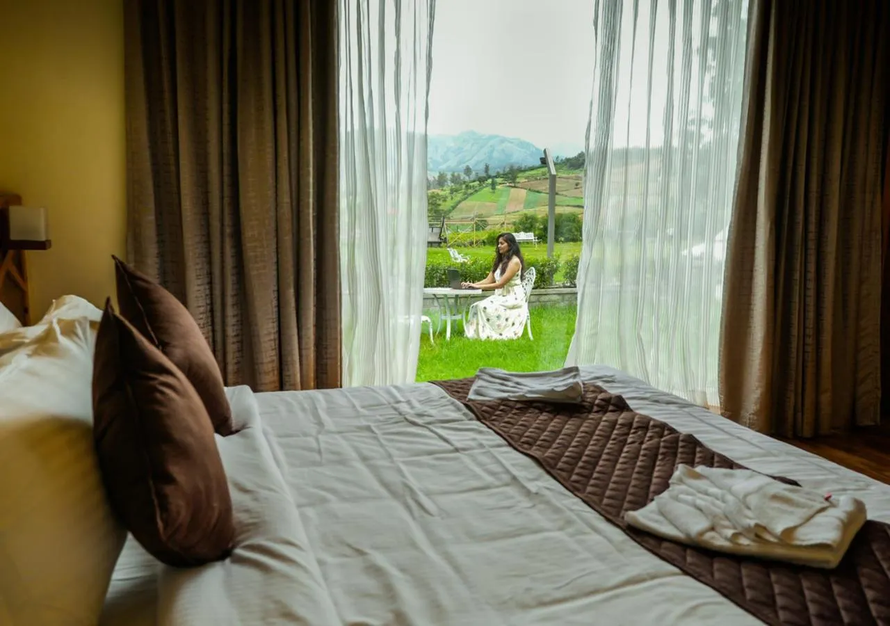 Garden, Bed in AJ Gable Clouds Ooty by VOYE HOMES - Serene Stay Near Avalanche Emerald Lake
