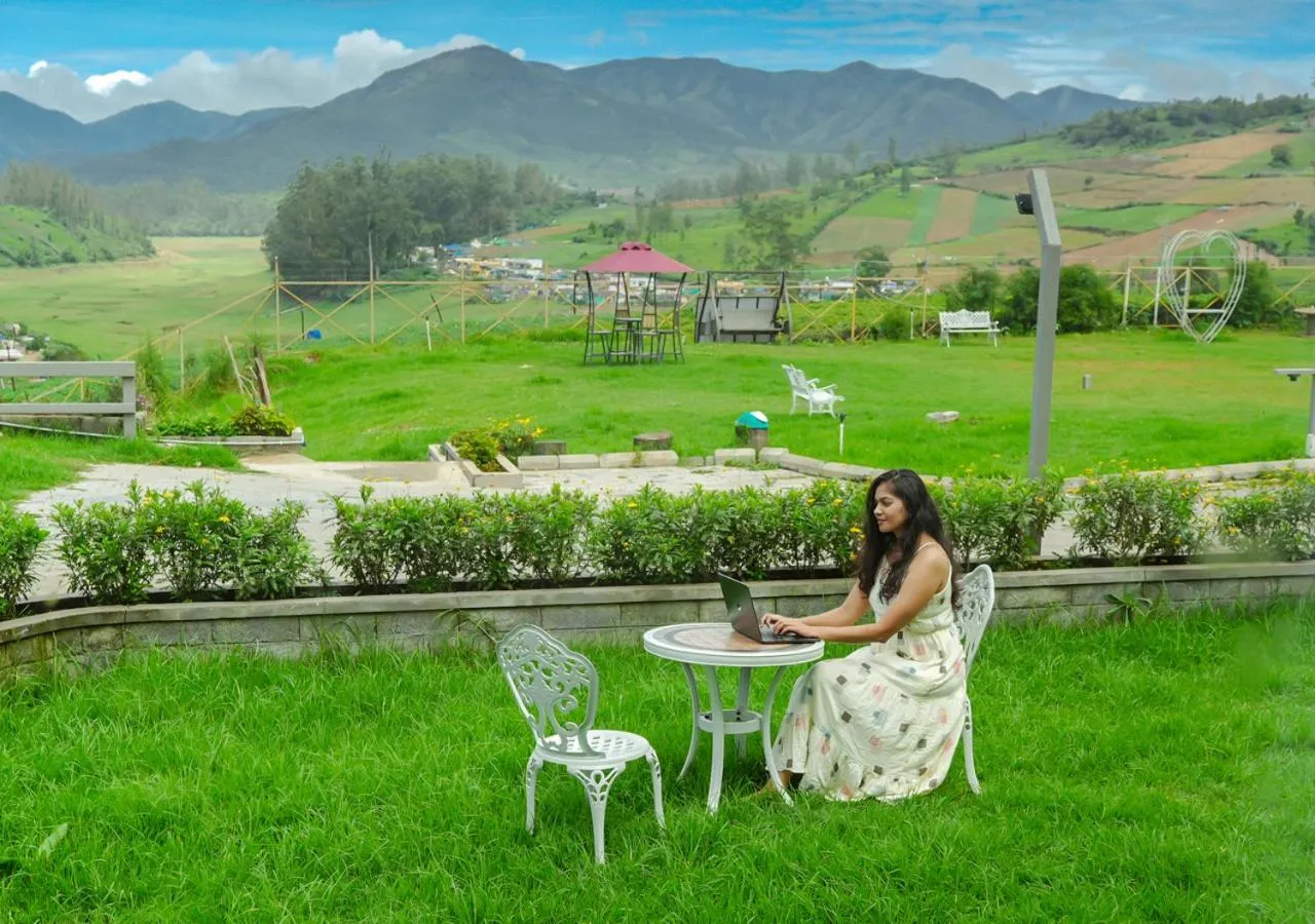 group of guests in AJ Gable Clouds Ooty by VOYE HOMES - Serene Stay Near Avalanche Emerald Lake