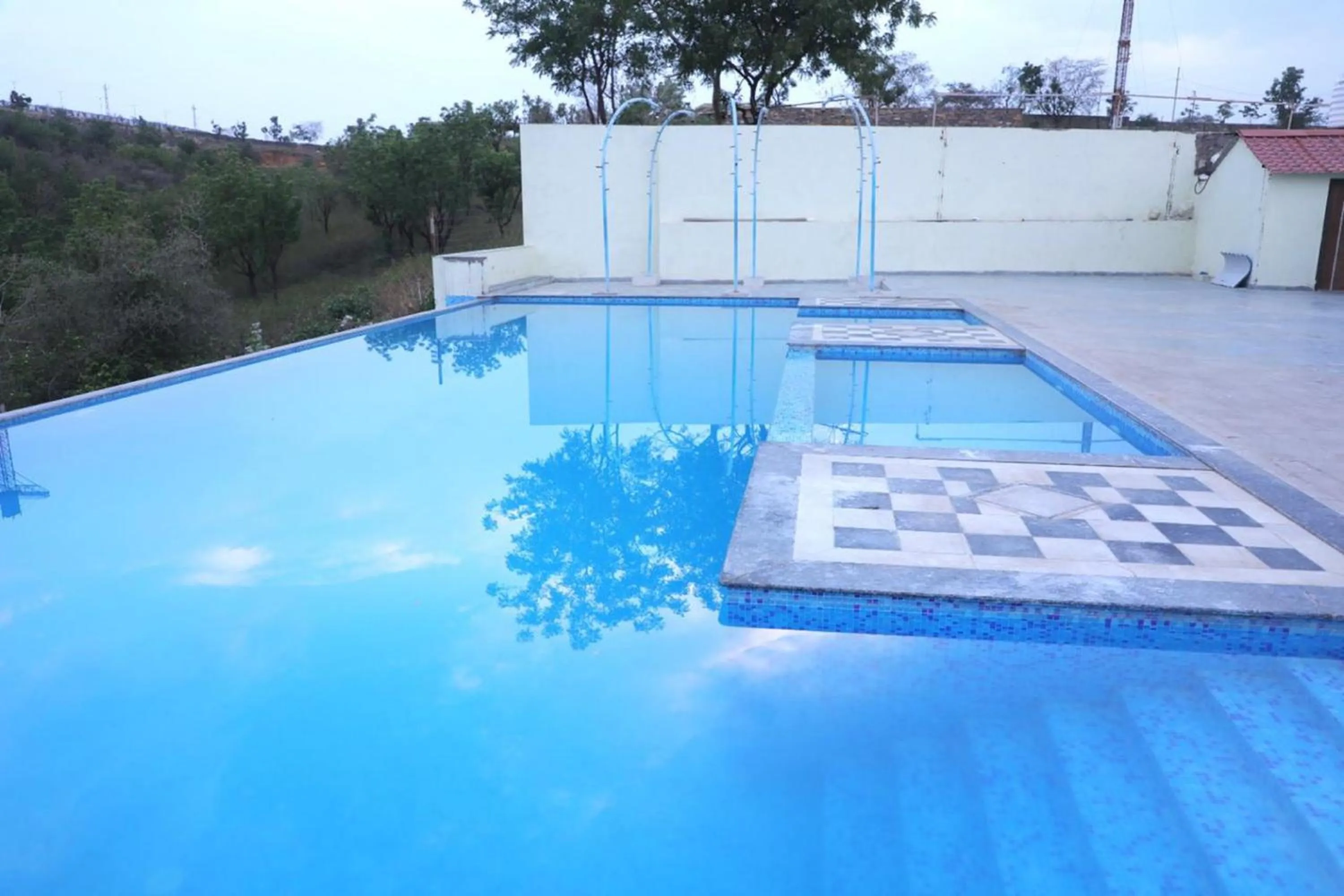Pool view in Shiv Ashray Resort