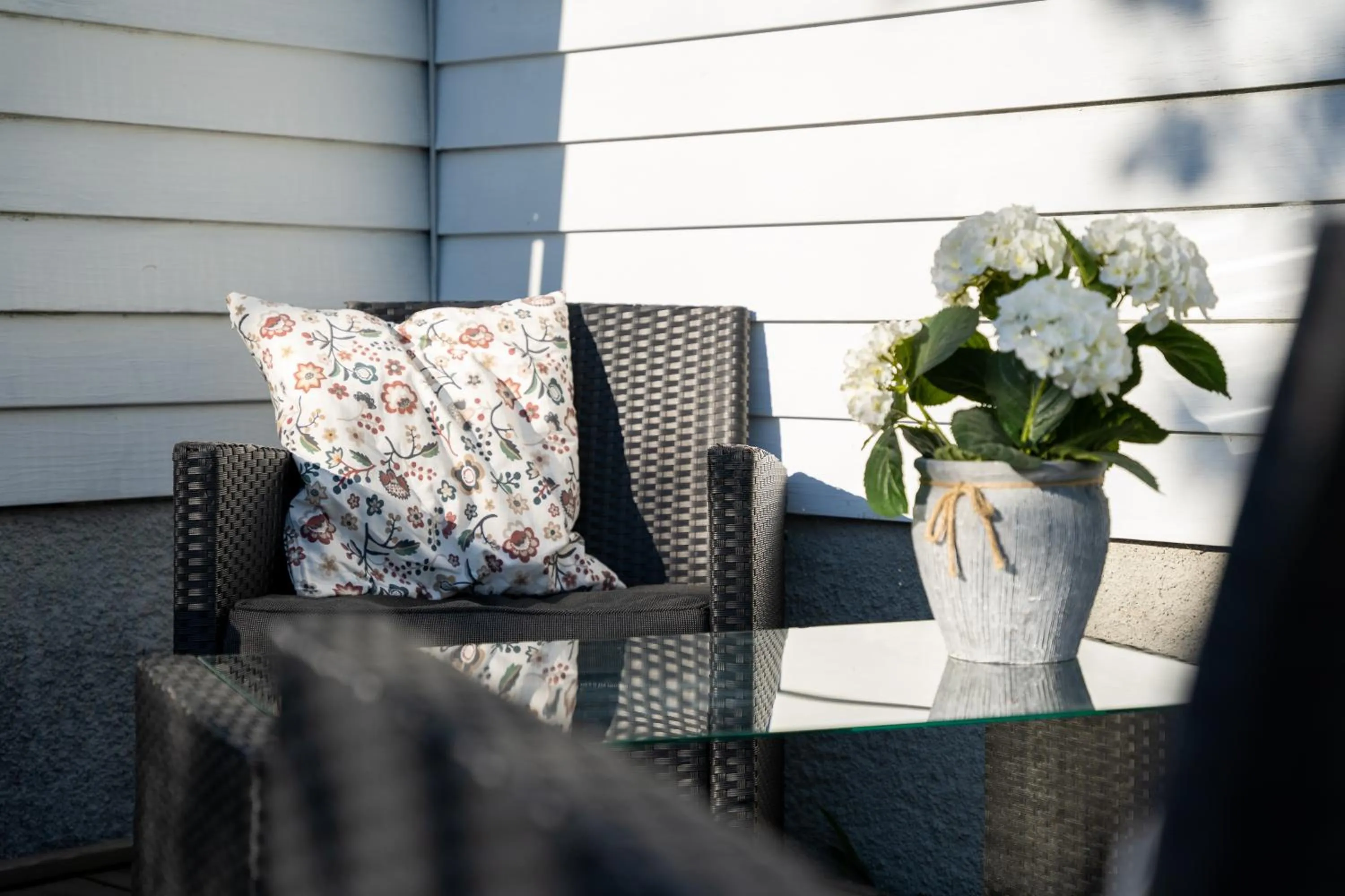 Patio in Svabesholms Kungsgårds B&B och Pensionat Stenshuvud