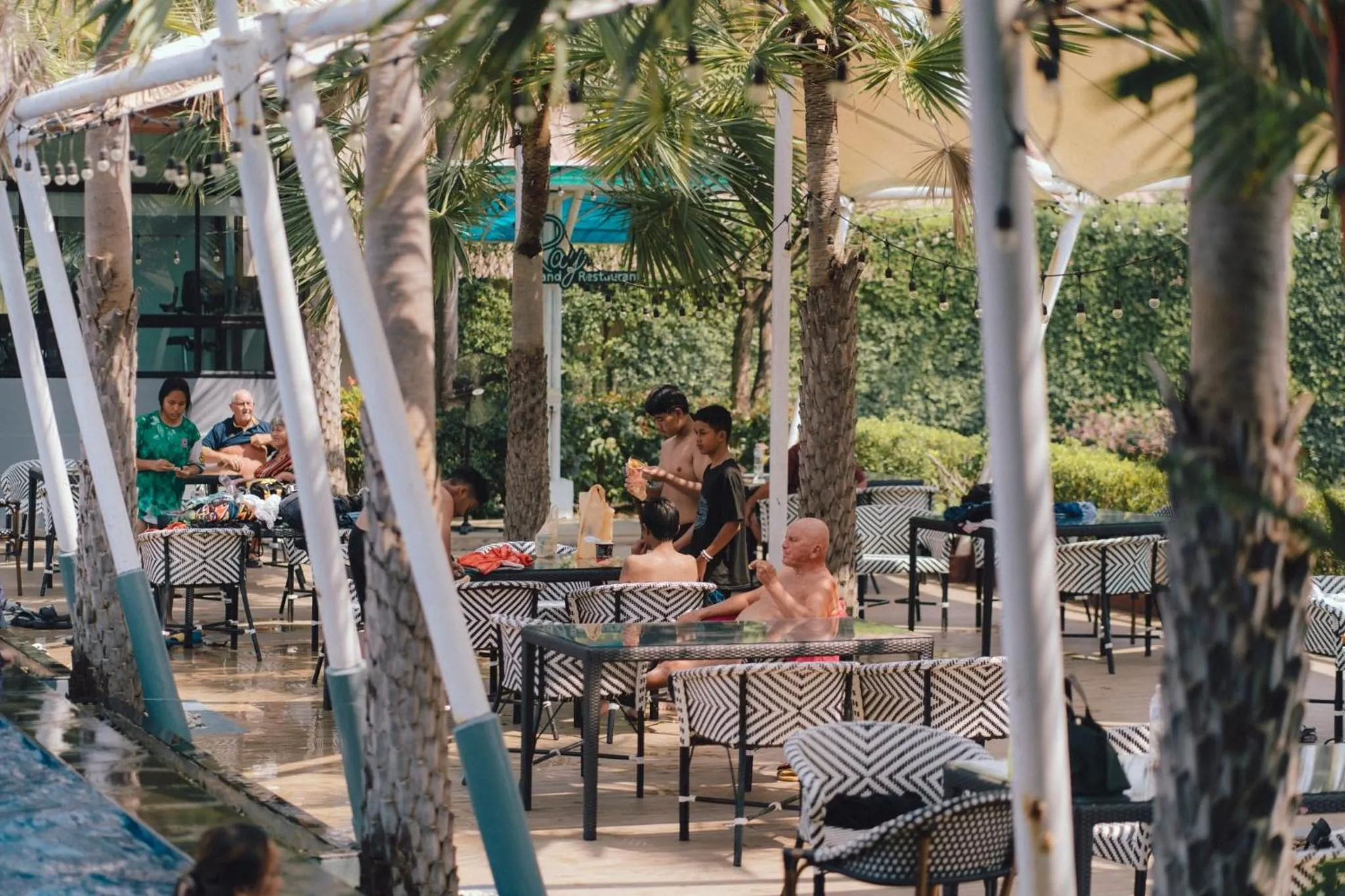 Swimming pool in Ray Hotel Buriram