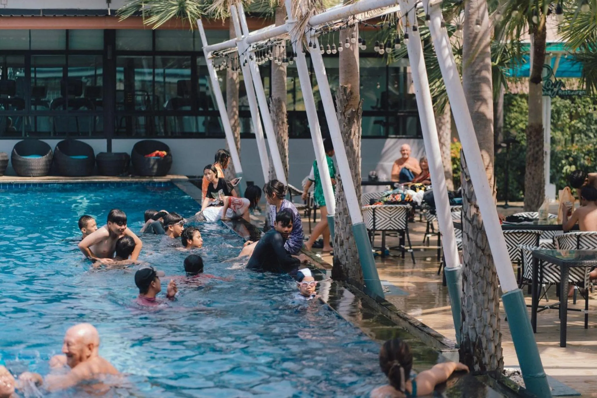 Swimming pool in Ray Hotel Buriram
