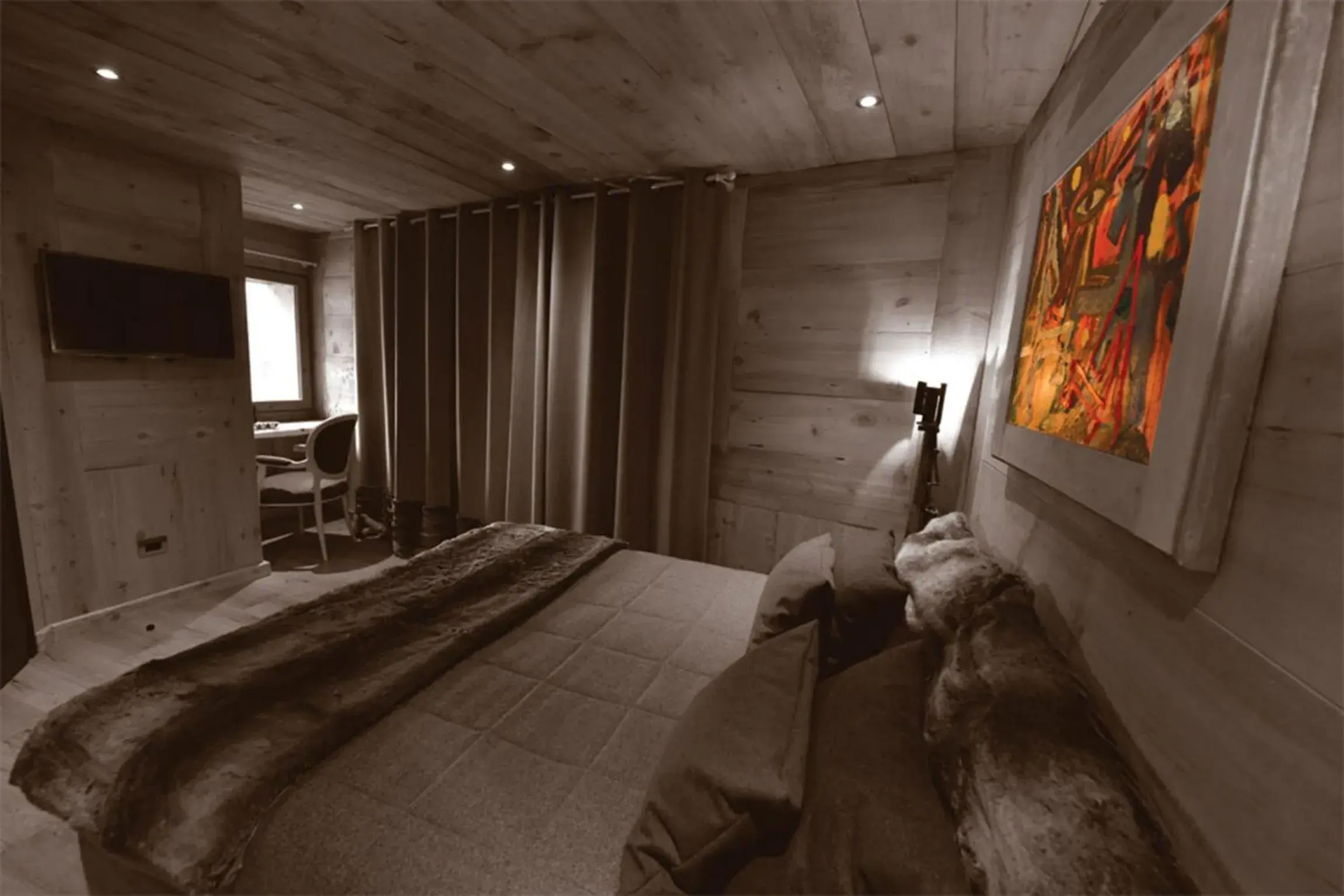 Classic Double Room in La Maison de Dolphe Chalet de Charme & Art gallery Classic Double Room in La Maison de Dolphe Chalet de Charme & Art gallery