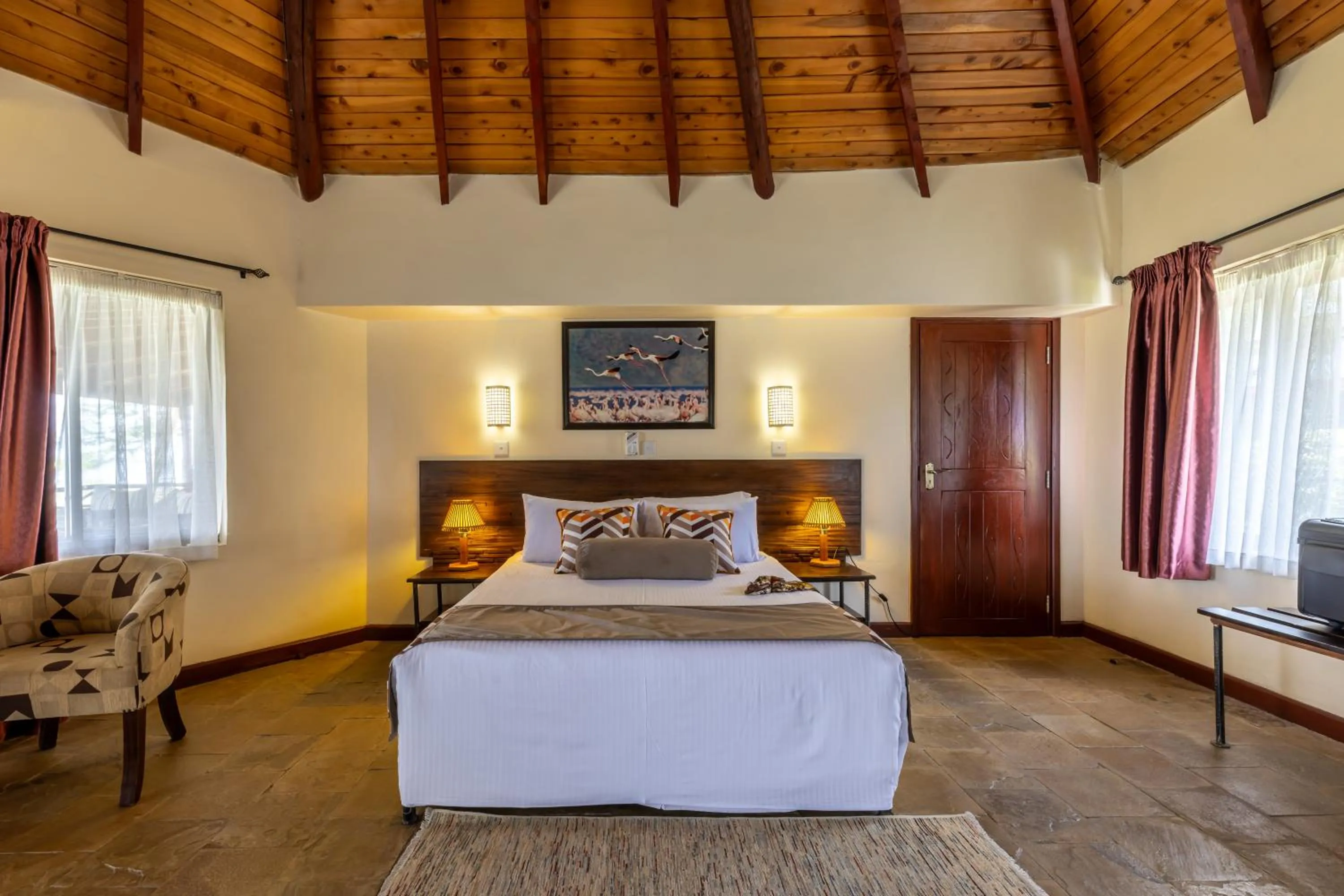 Bed in Sentrim Elementaita Lodge