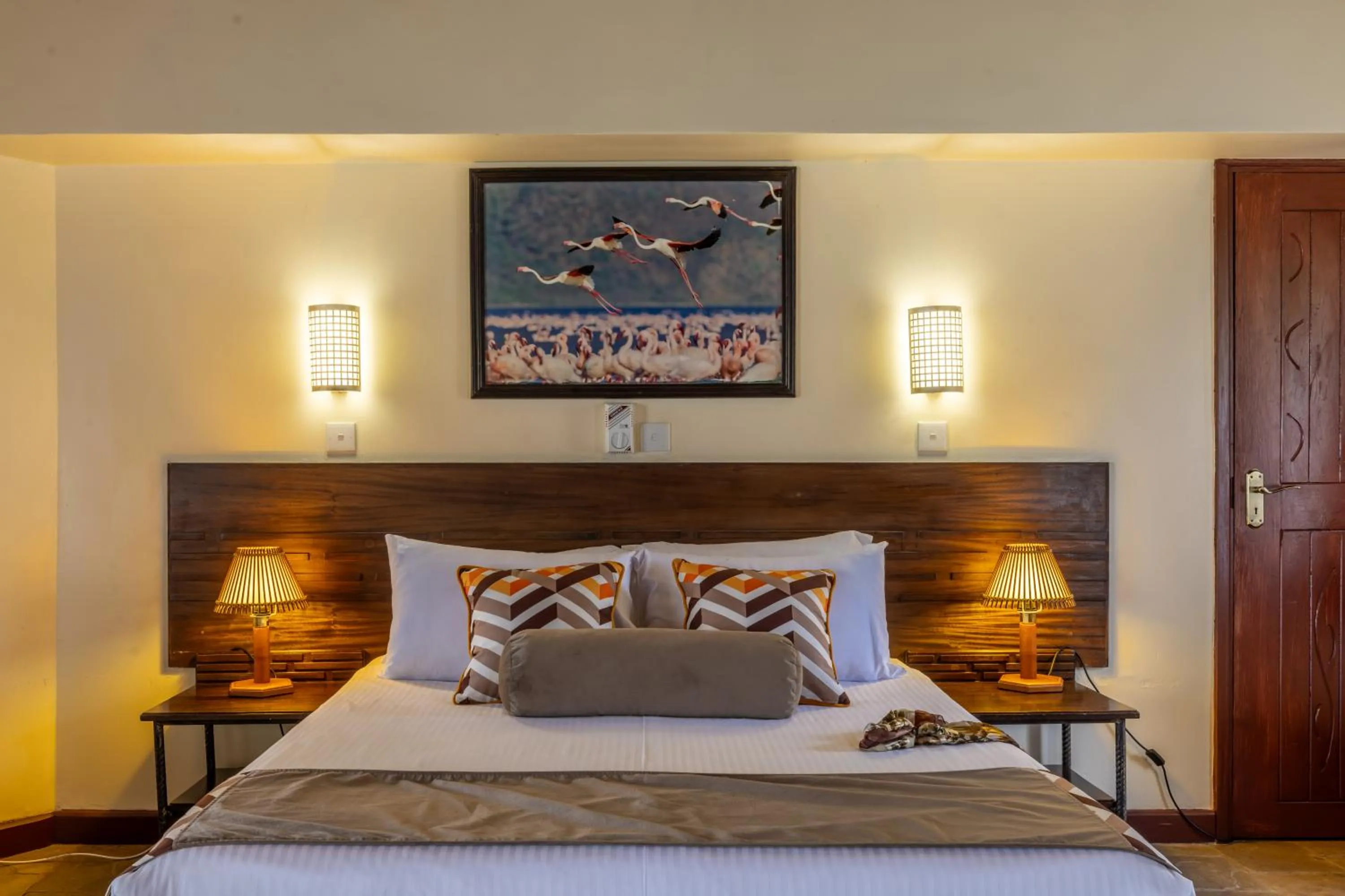 Bed in Sentrim Elementaita Lodge