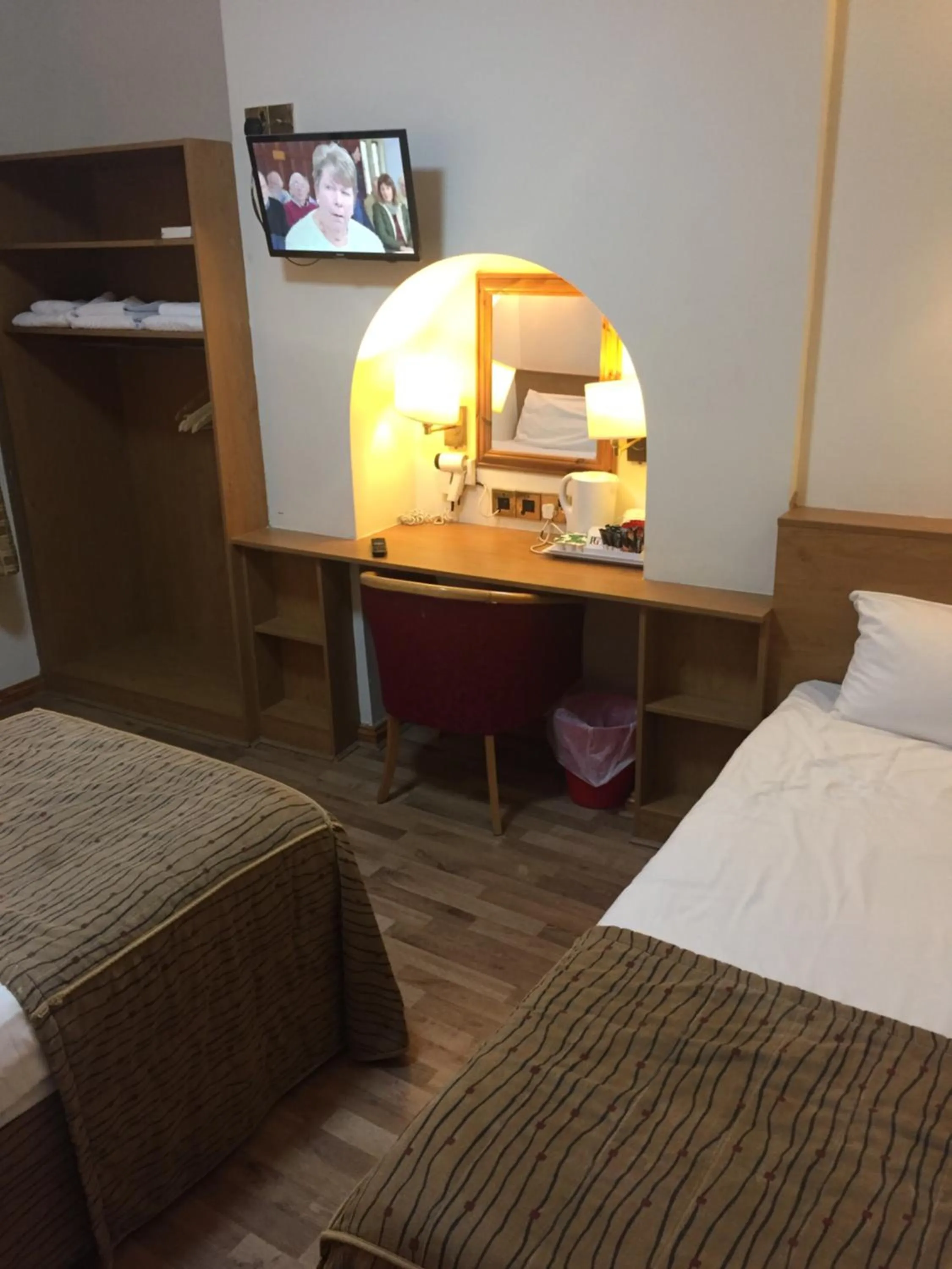 Bed in Crescent Hotel