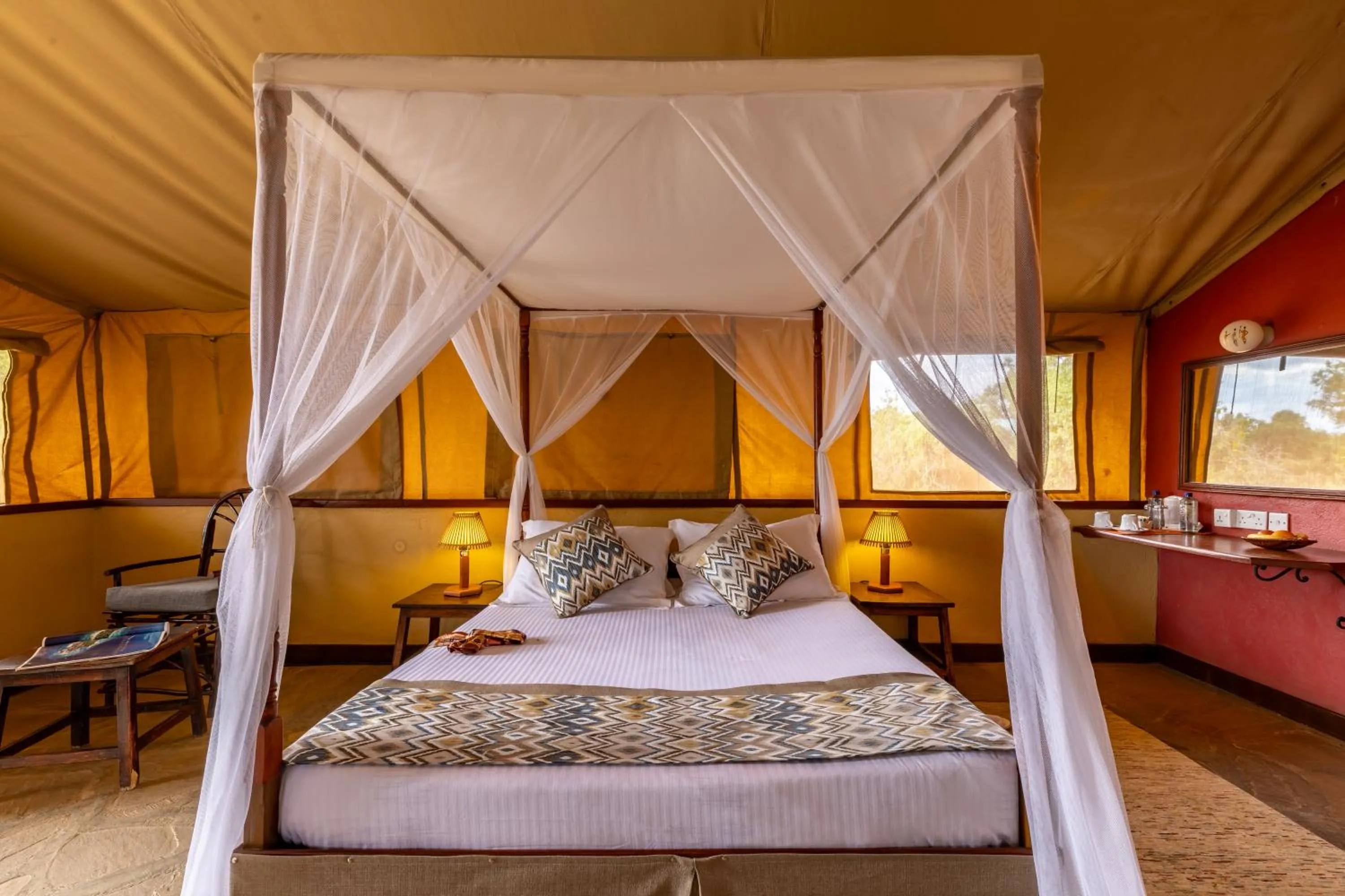 Photo of the whole room, Bed in Sentrim Tsavo Lodge