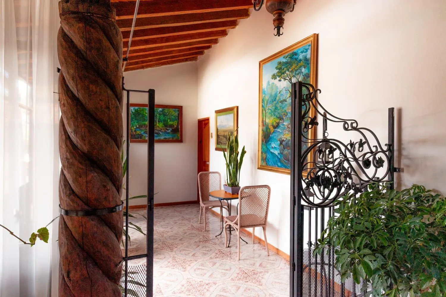 Patio in Hotel Villa Gardenias