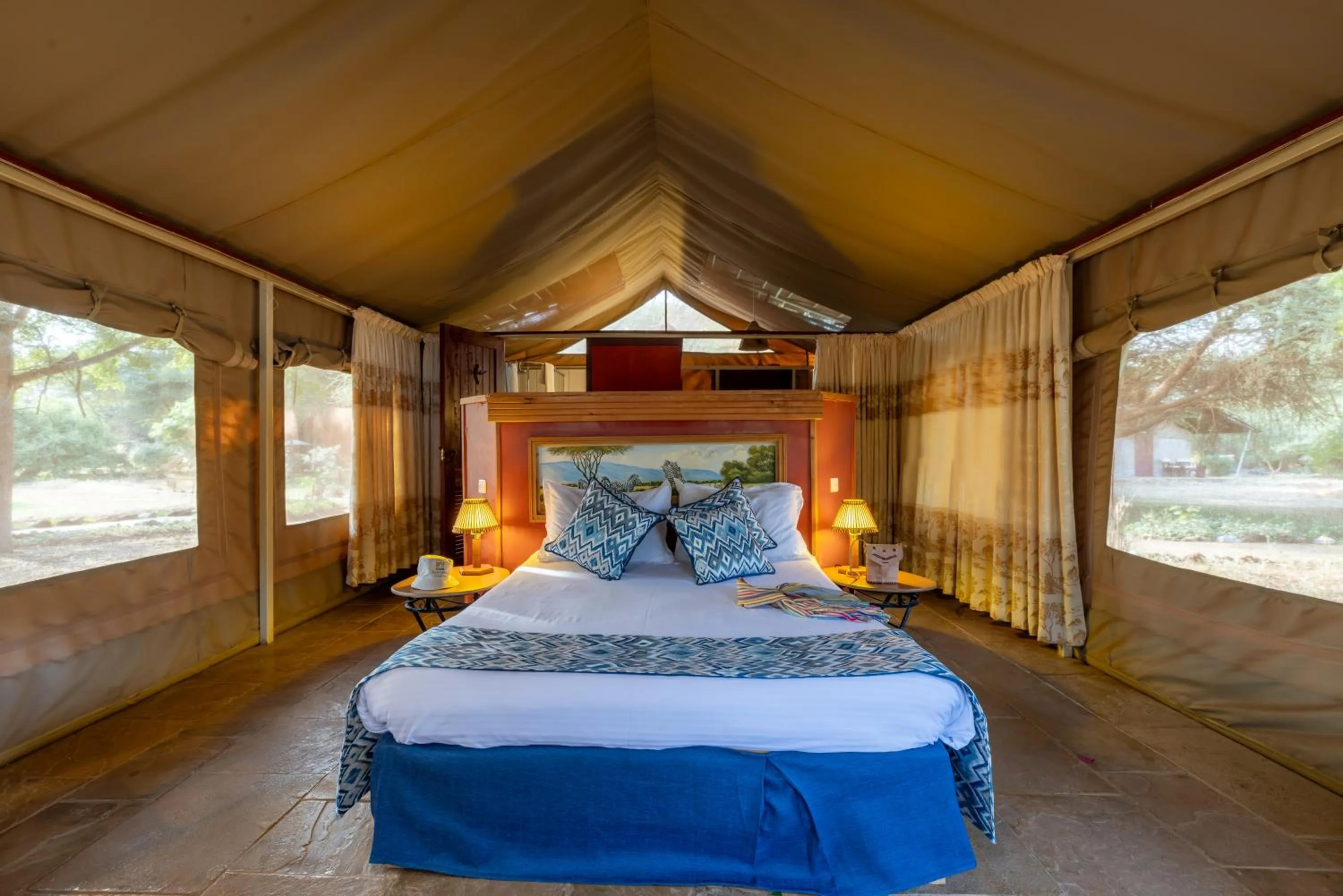 Bed in Sentrim Amboseli Lodge