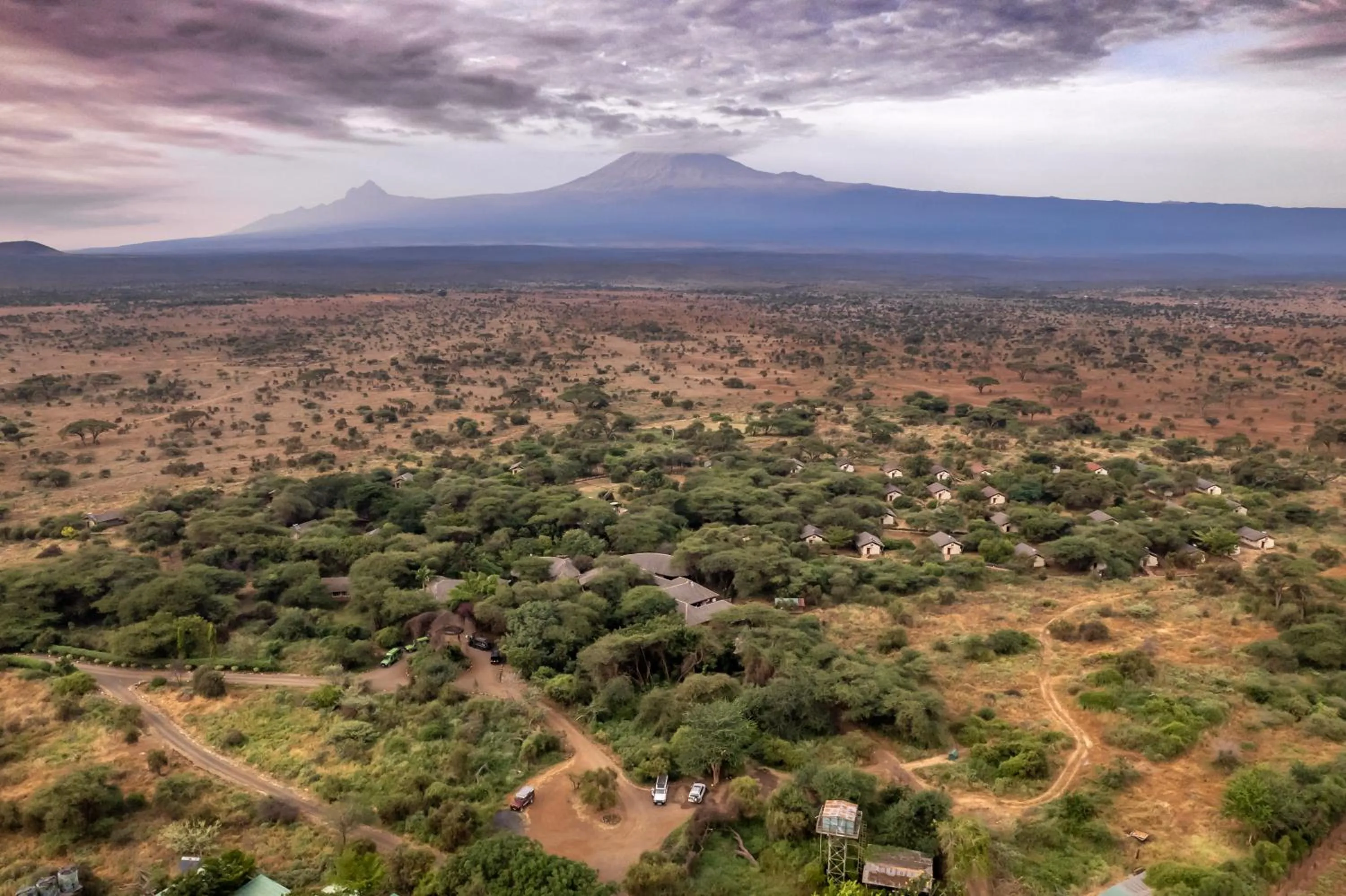 Bird's eye view in Sentrim Amboseli Lodge