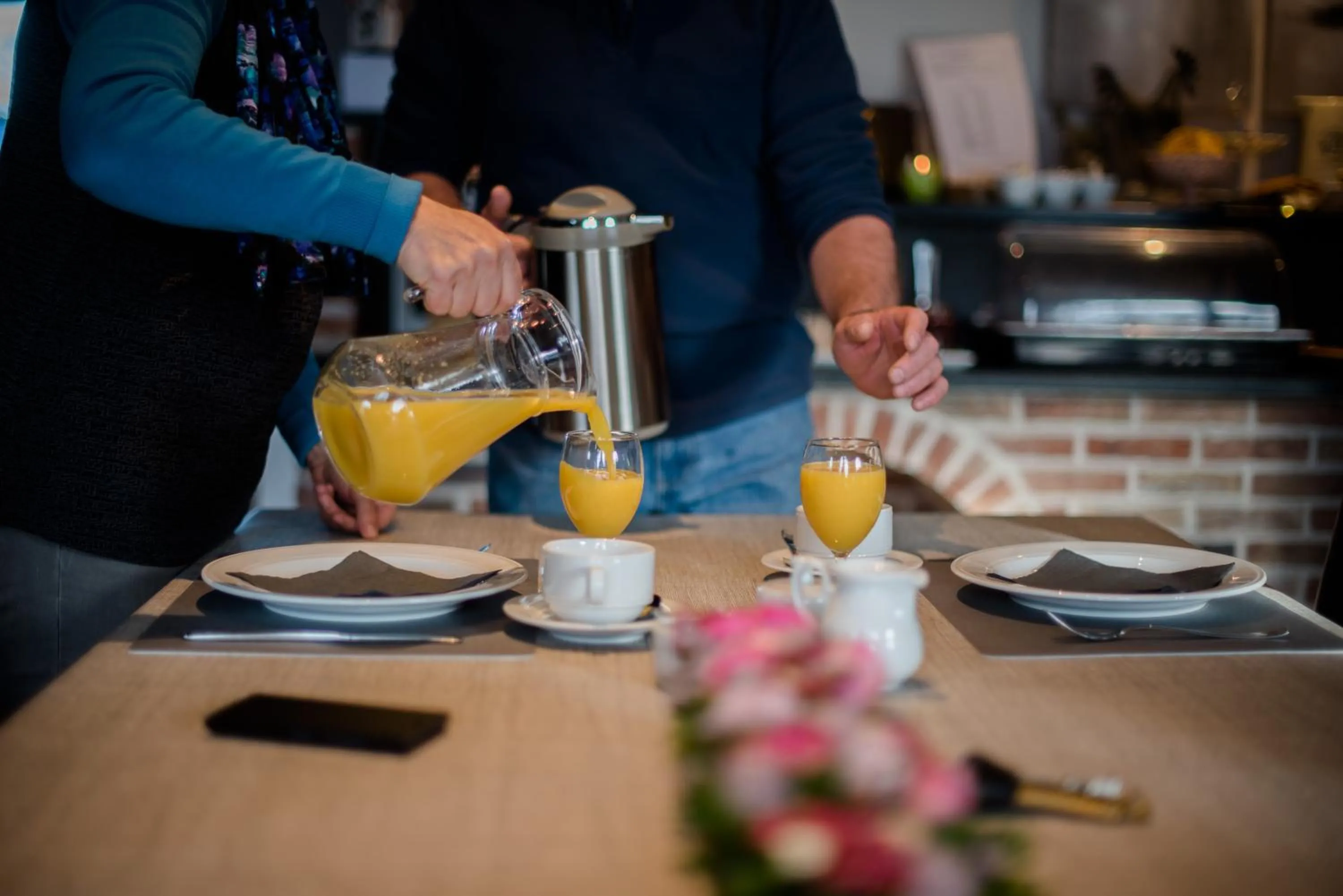 Buffet breakfast in B&B De Bergvallei