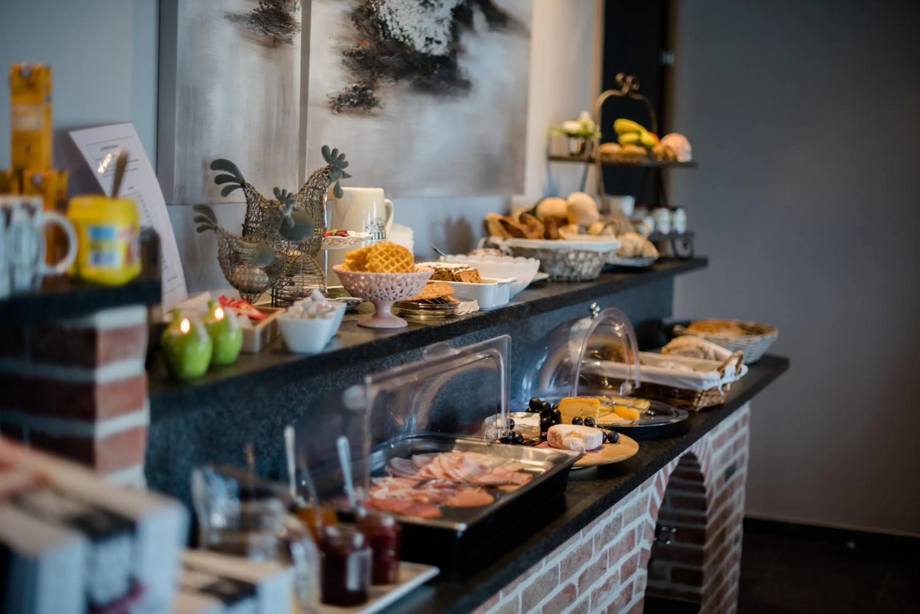 Buffet breakfast in B&B De Bergvallei