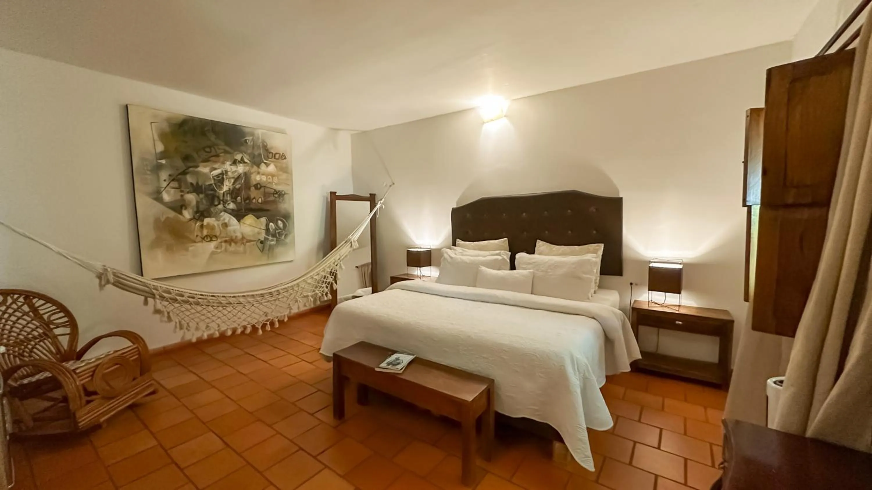 Decorative detail, Bed in Hotel Boutique Casa de Los Santos Reyes Valledupar