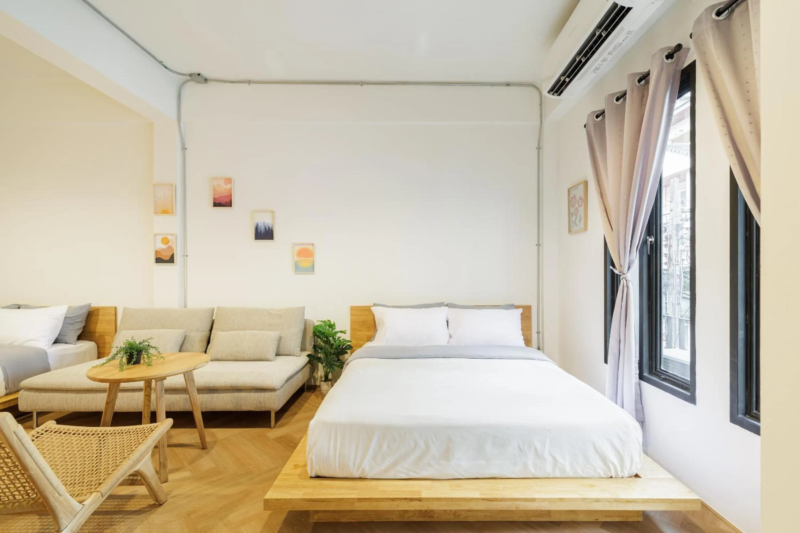 View (from property/room), Bed in Wabisabi Bangkok 3 MIN To Train Station