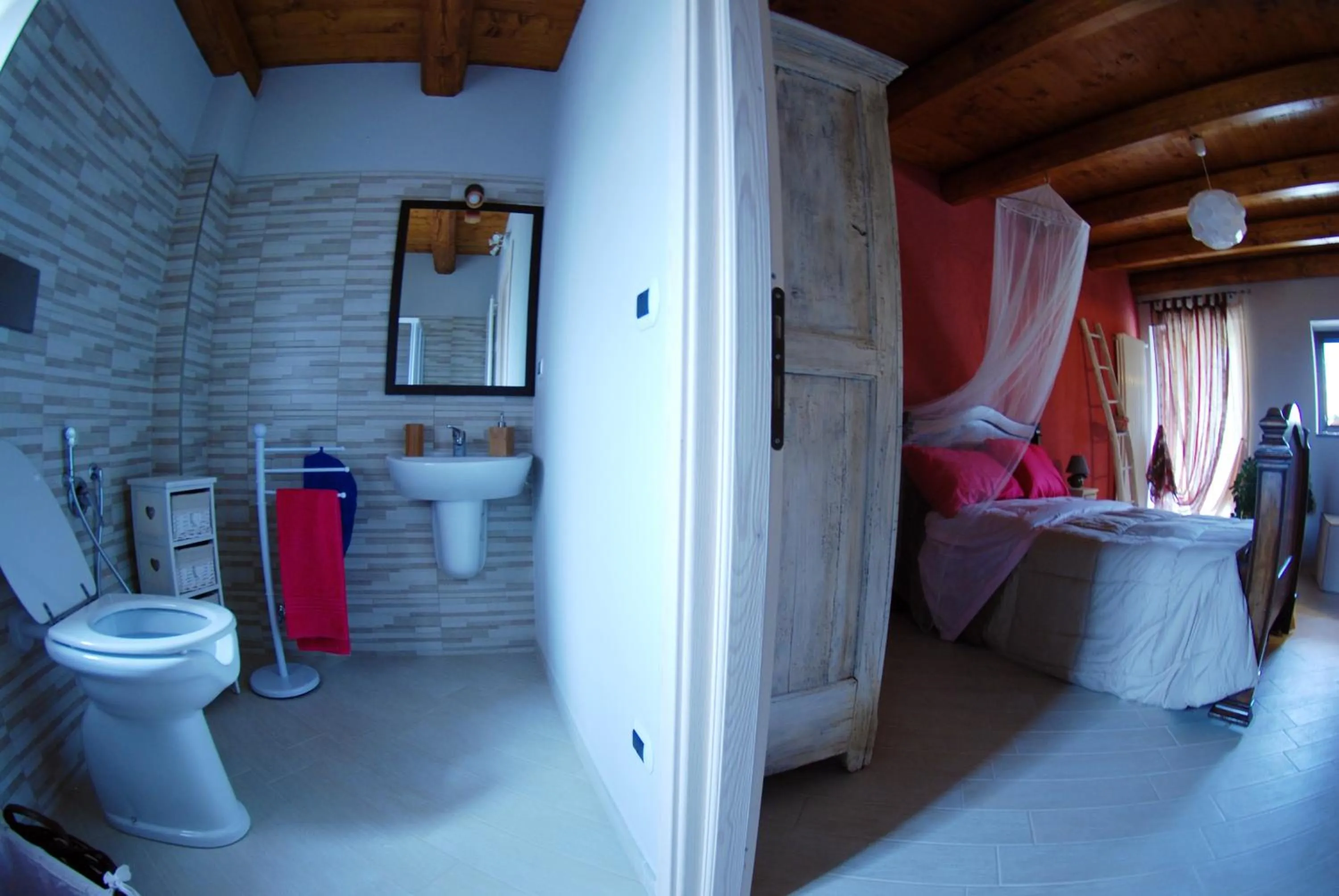 Bed in Bed and Breakfast Ca D'Pandin