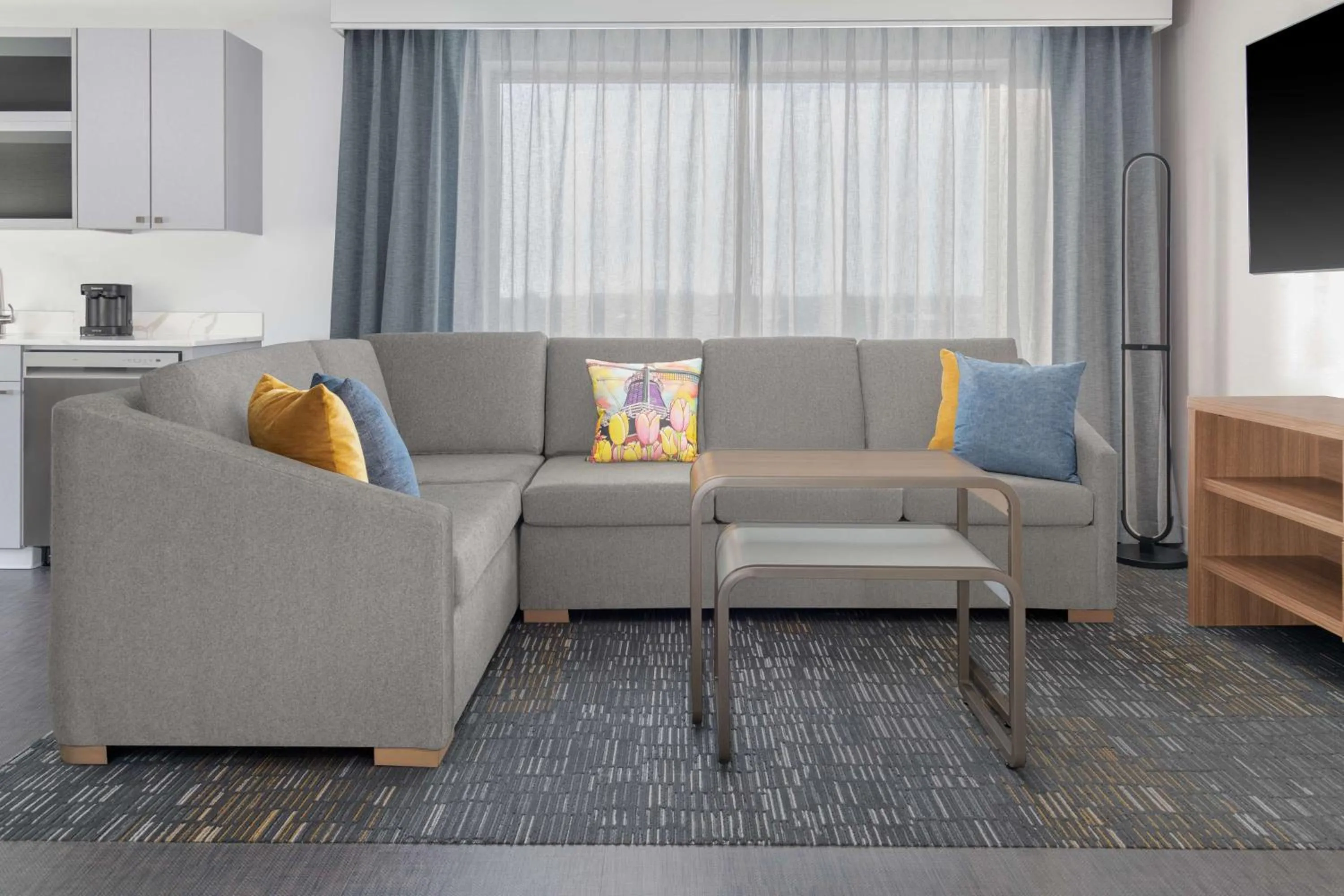 Living room in Homewood Suites By Hilton Holland