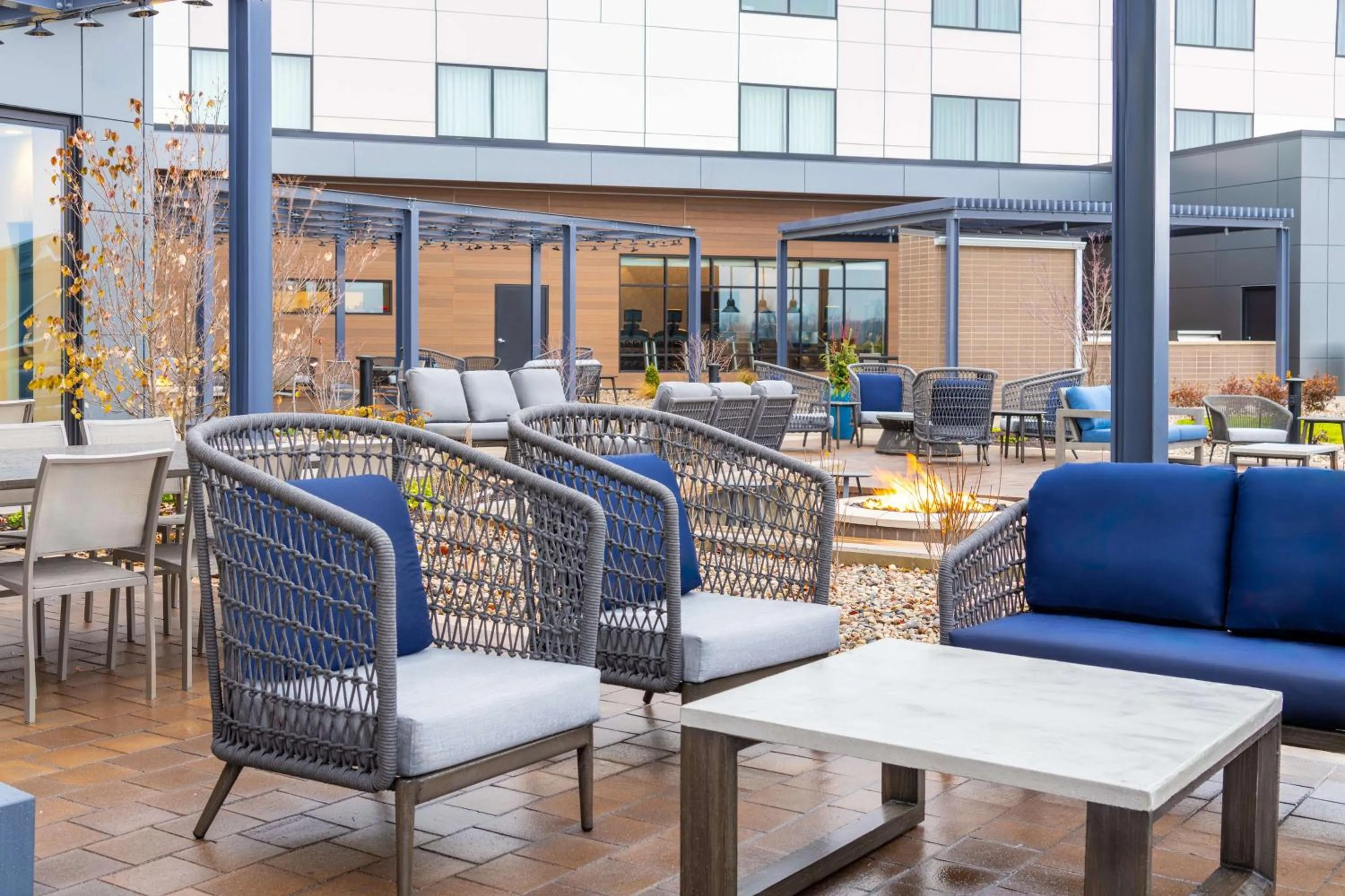 Patio in Homewood Suites By Hilton Holland