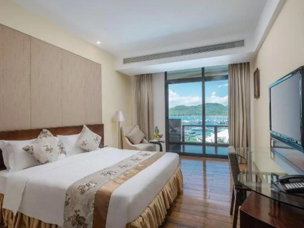 Bed in Serenity Marina Hotel