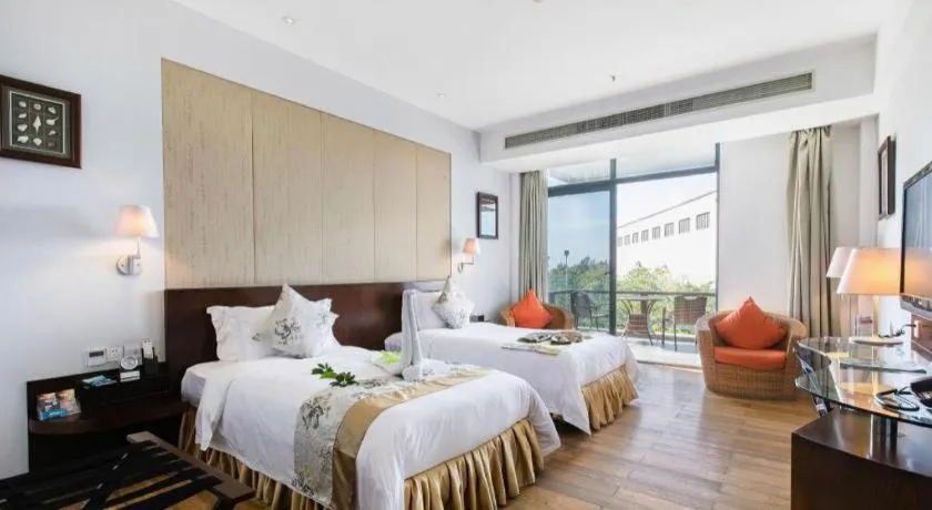 Bed in Serenity Marina Hotel