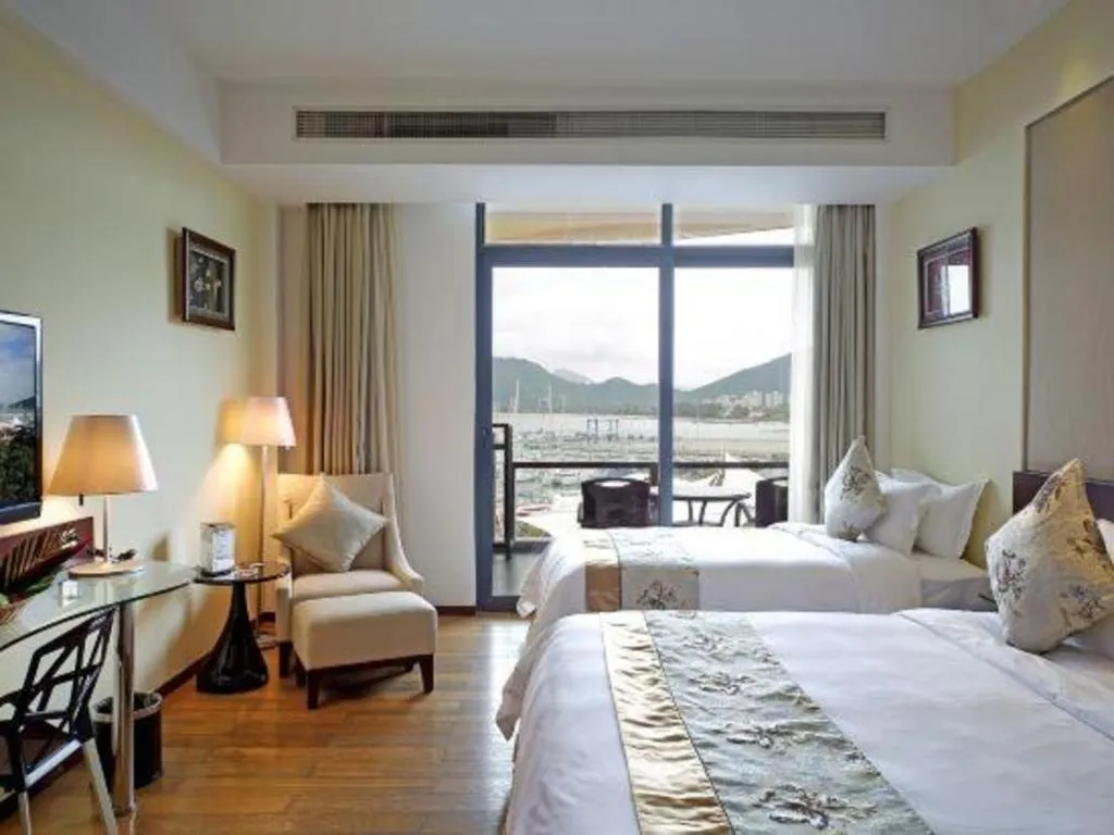 Bed in Serenity Marina Hotel