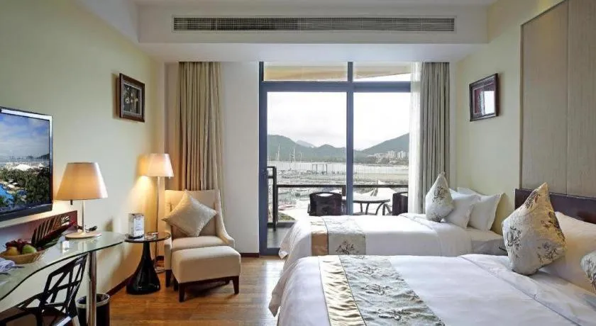 Bed in Serenity Marina Hotel