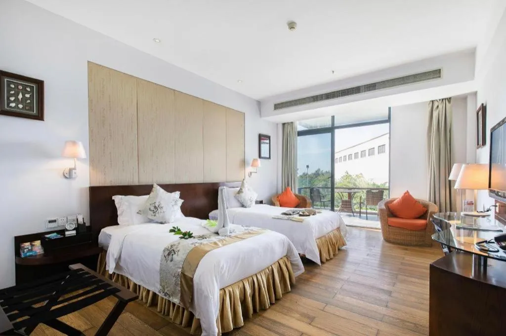 Bed in Serenity Marina Hotel